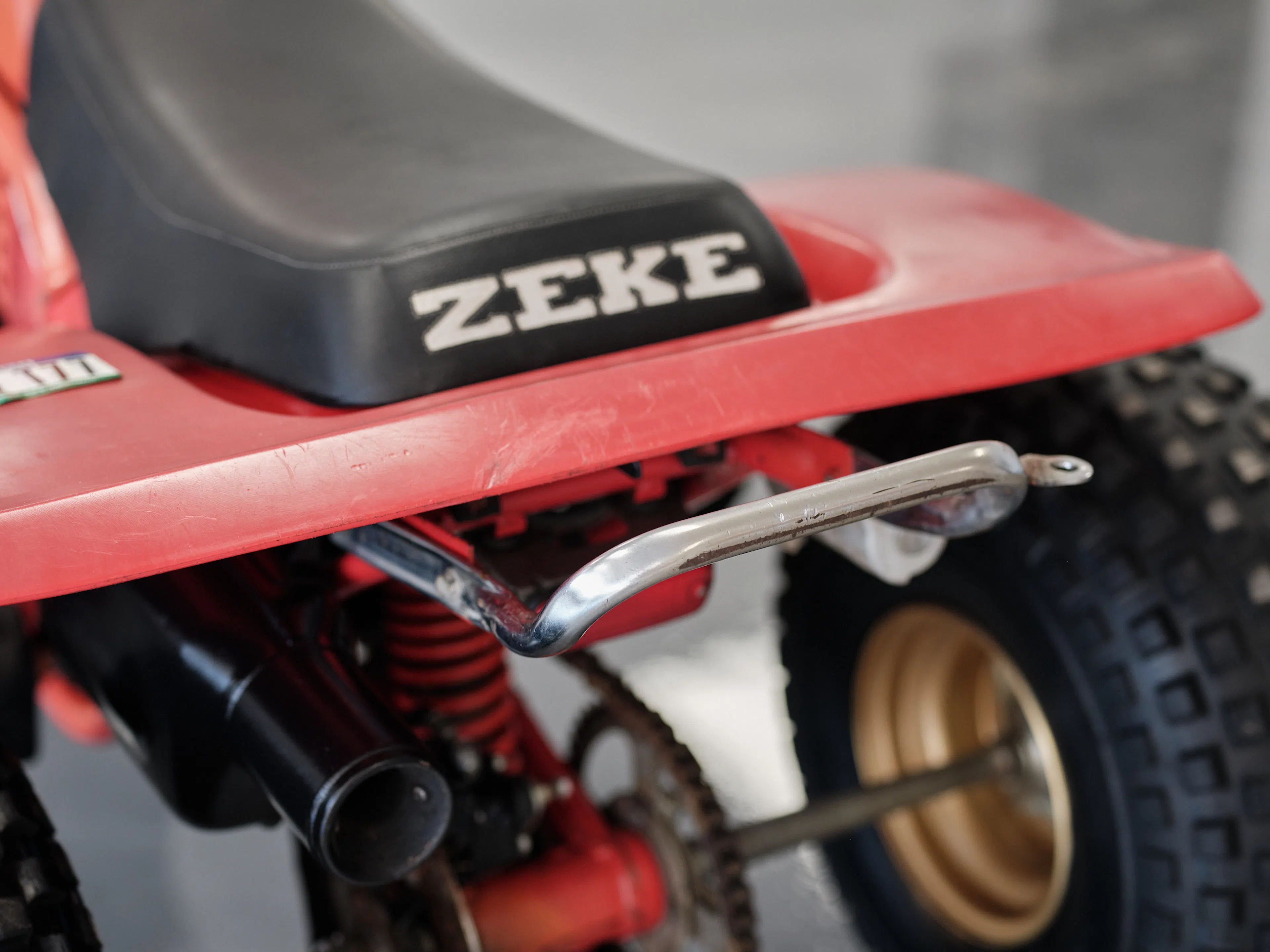 1982 Honda ATC 250R rear detail left