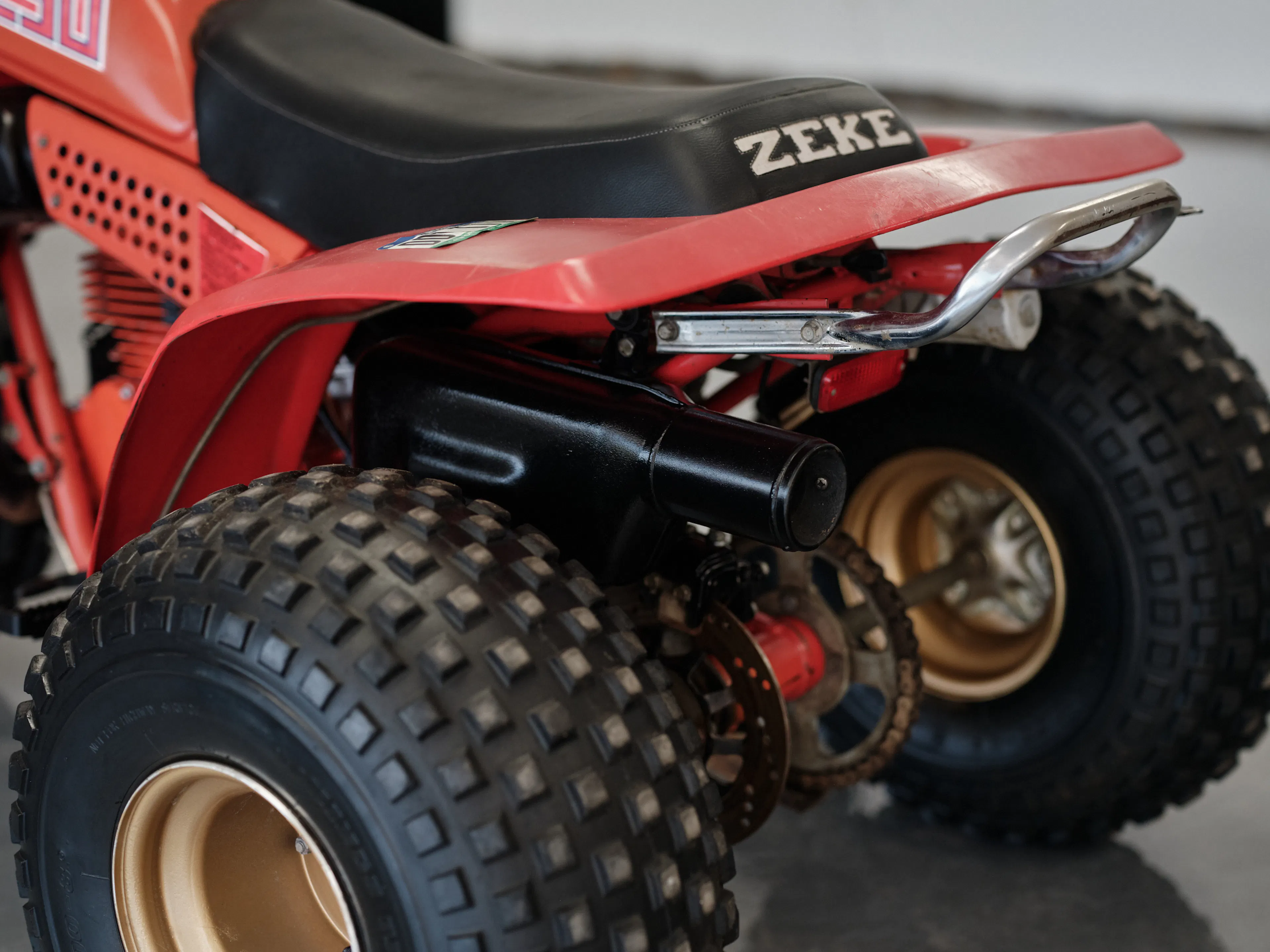 1982 Honda ATC 250R rear detail left