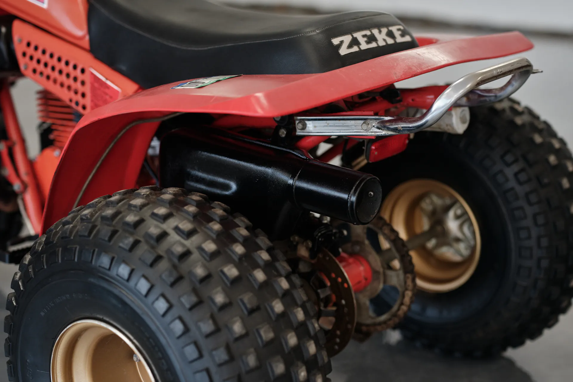 1982 Honda ATC 250R rear detail left