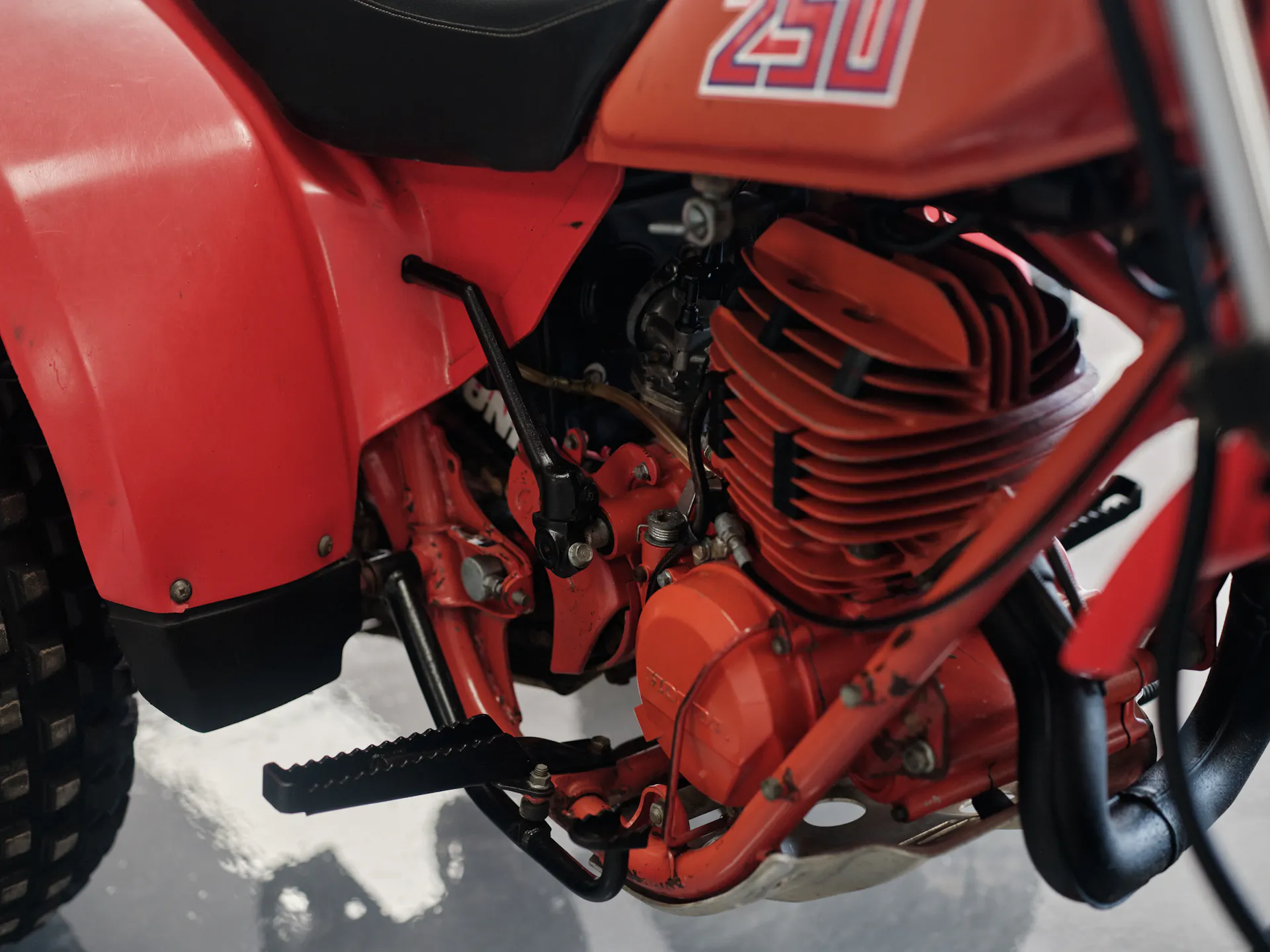 1982 Honda ATC 250R engine front right