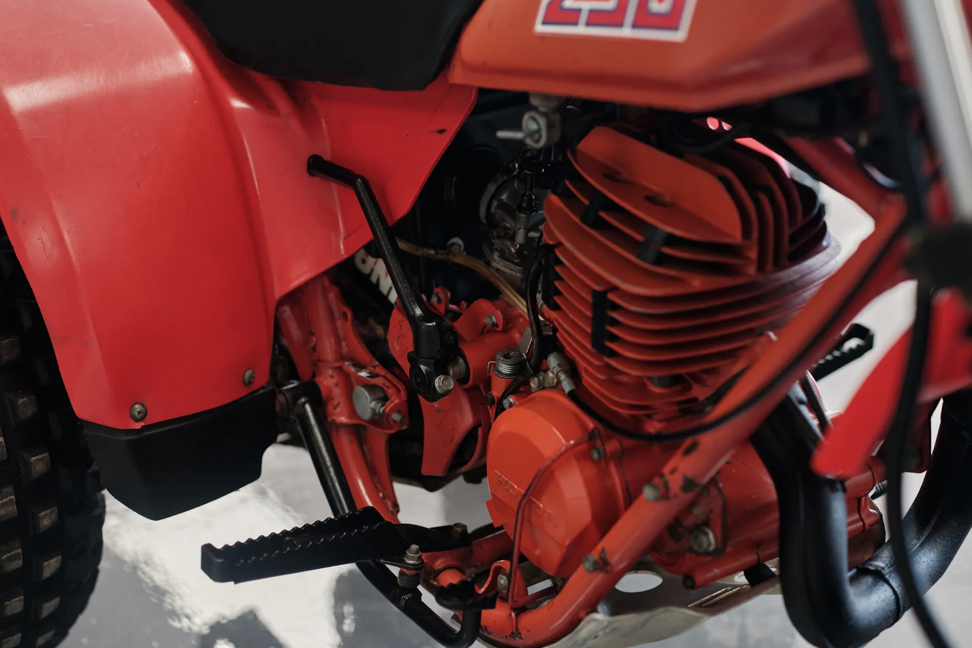 1982 Honda ATC 250R engine front right