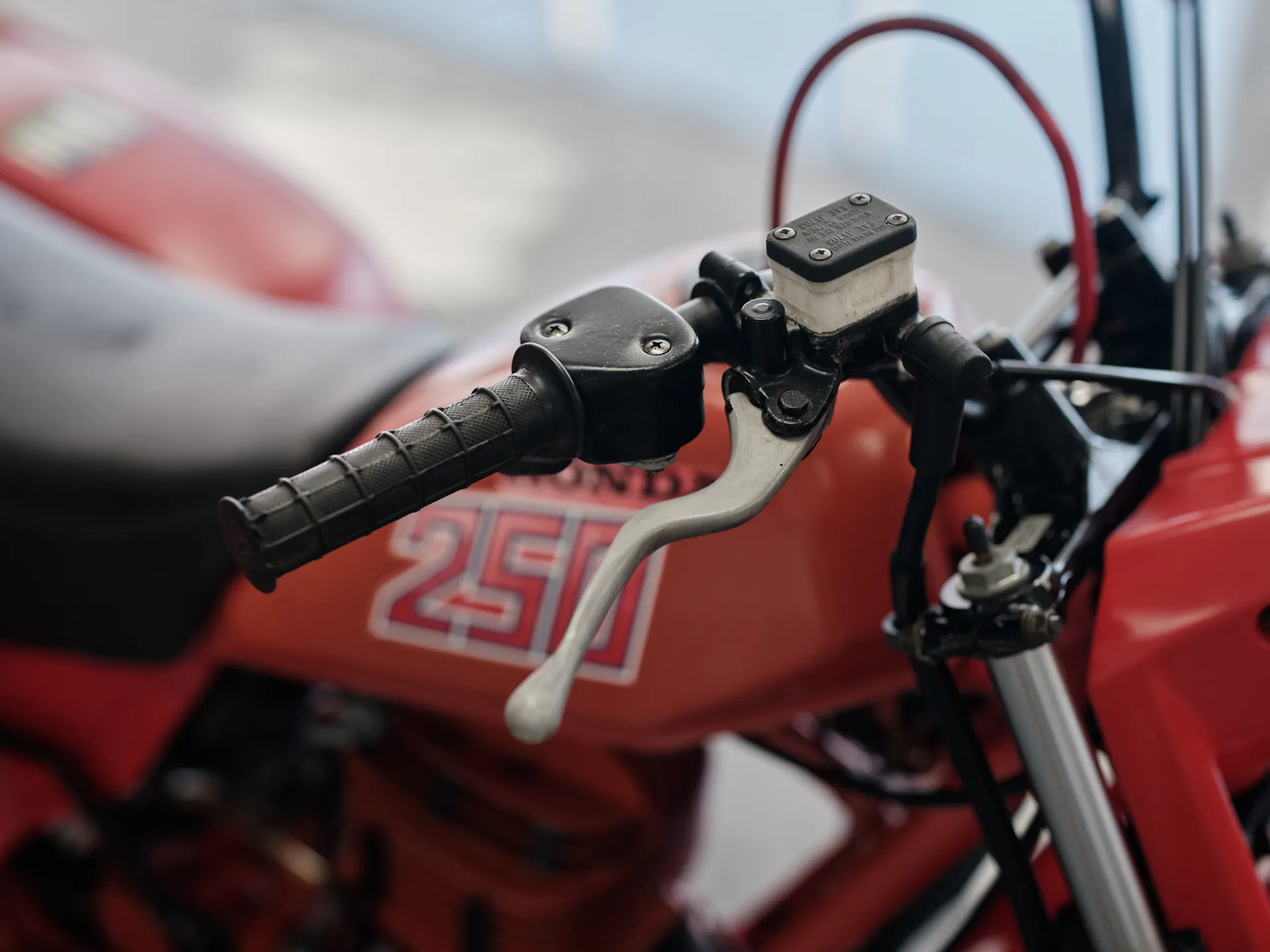 1982 Honda ATC 250R right grip front