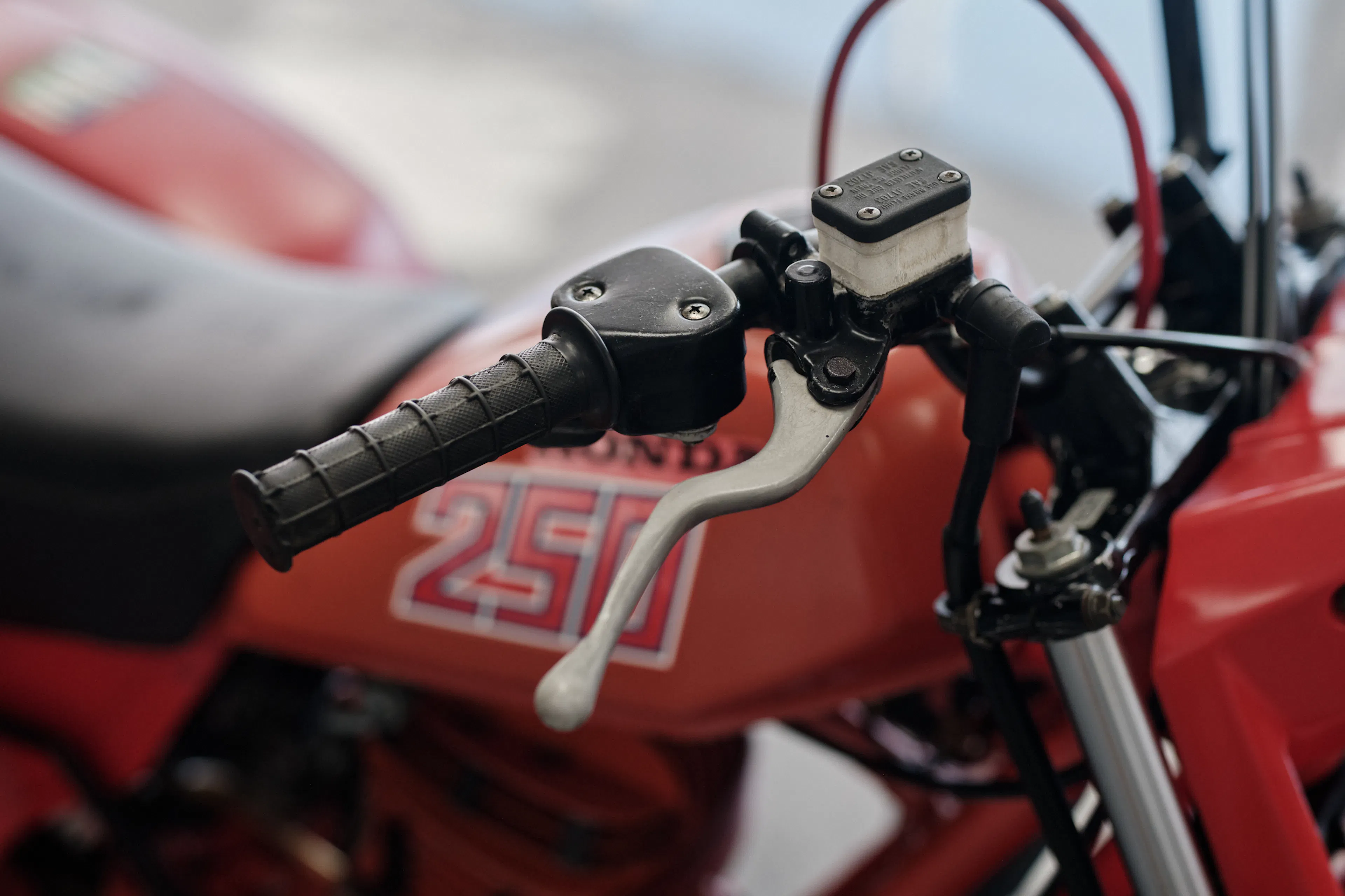 1982 Honda ATC 250R right grip front