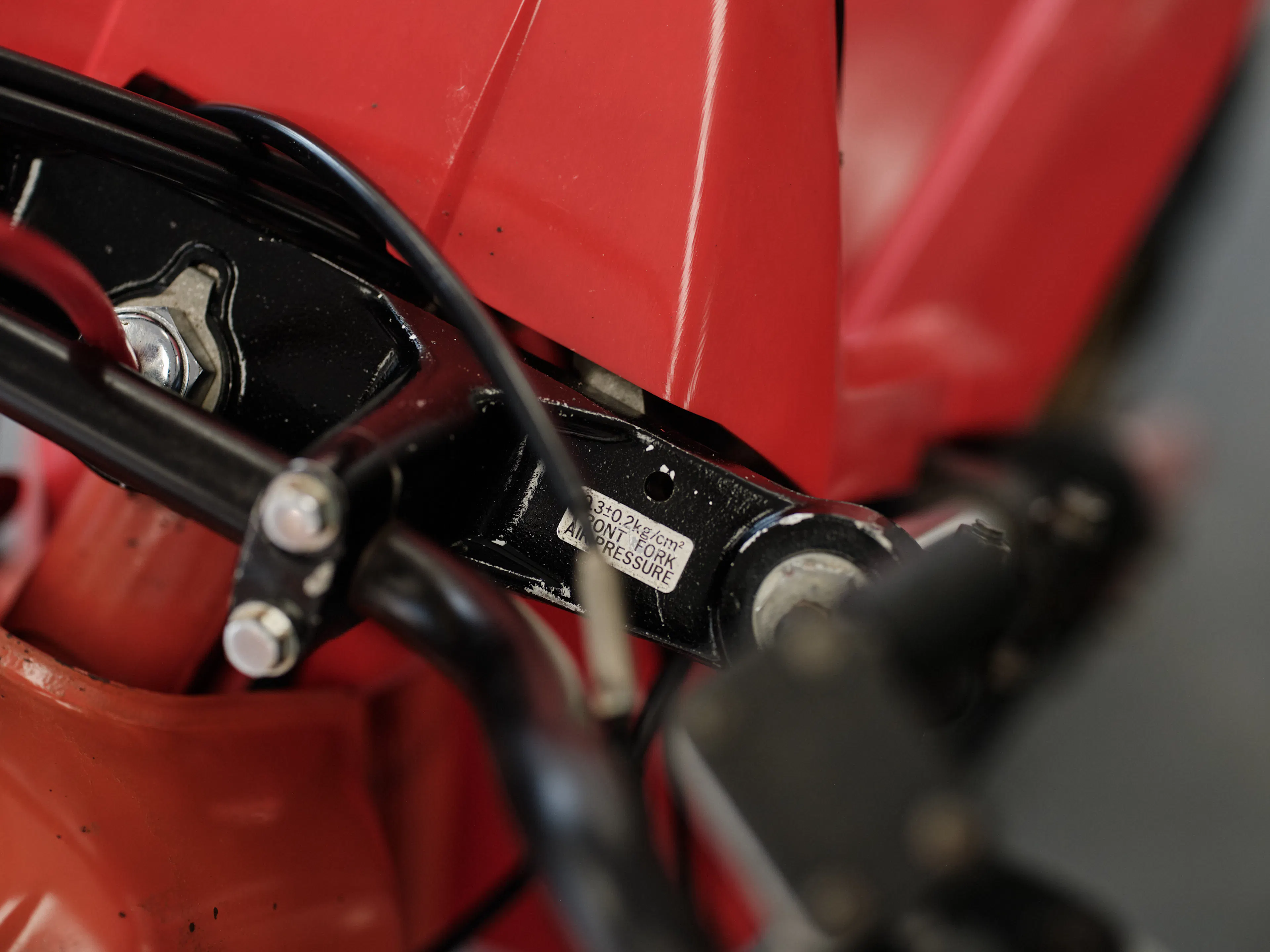 1982 Honda ATC 250R triple clamp