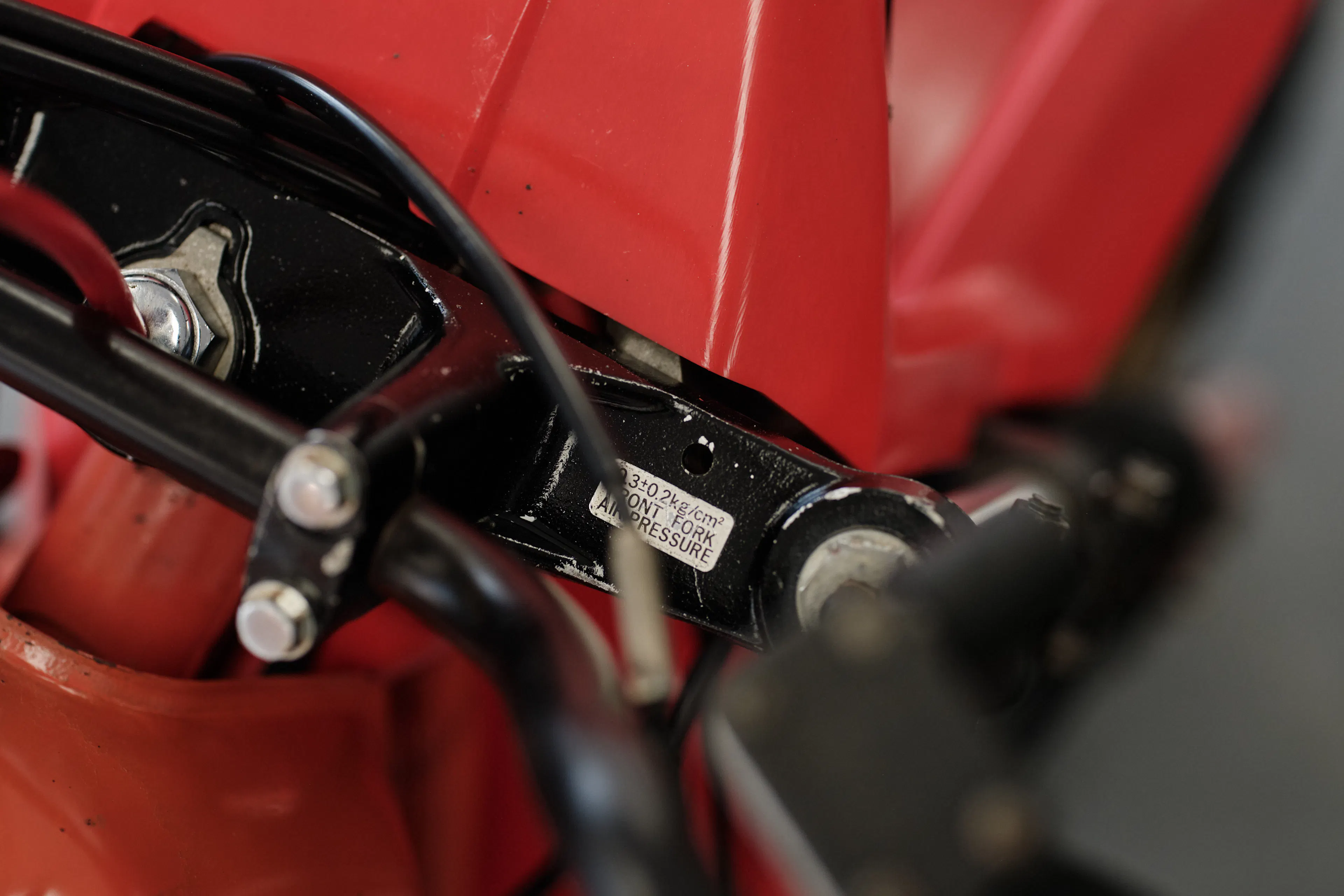 1982 Honda ATC 250R triple clamp