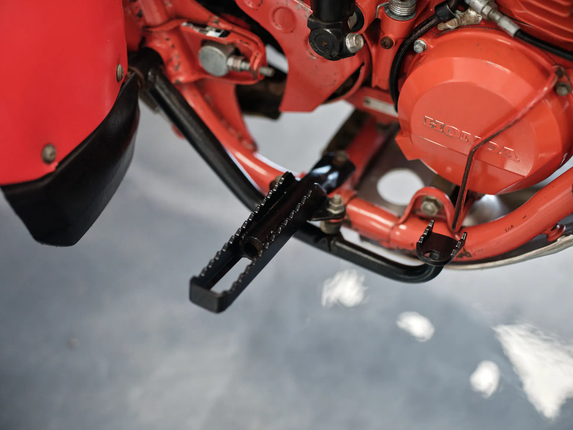 1982 Honda ATC 250R right footpeg