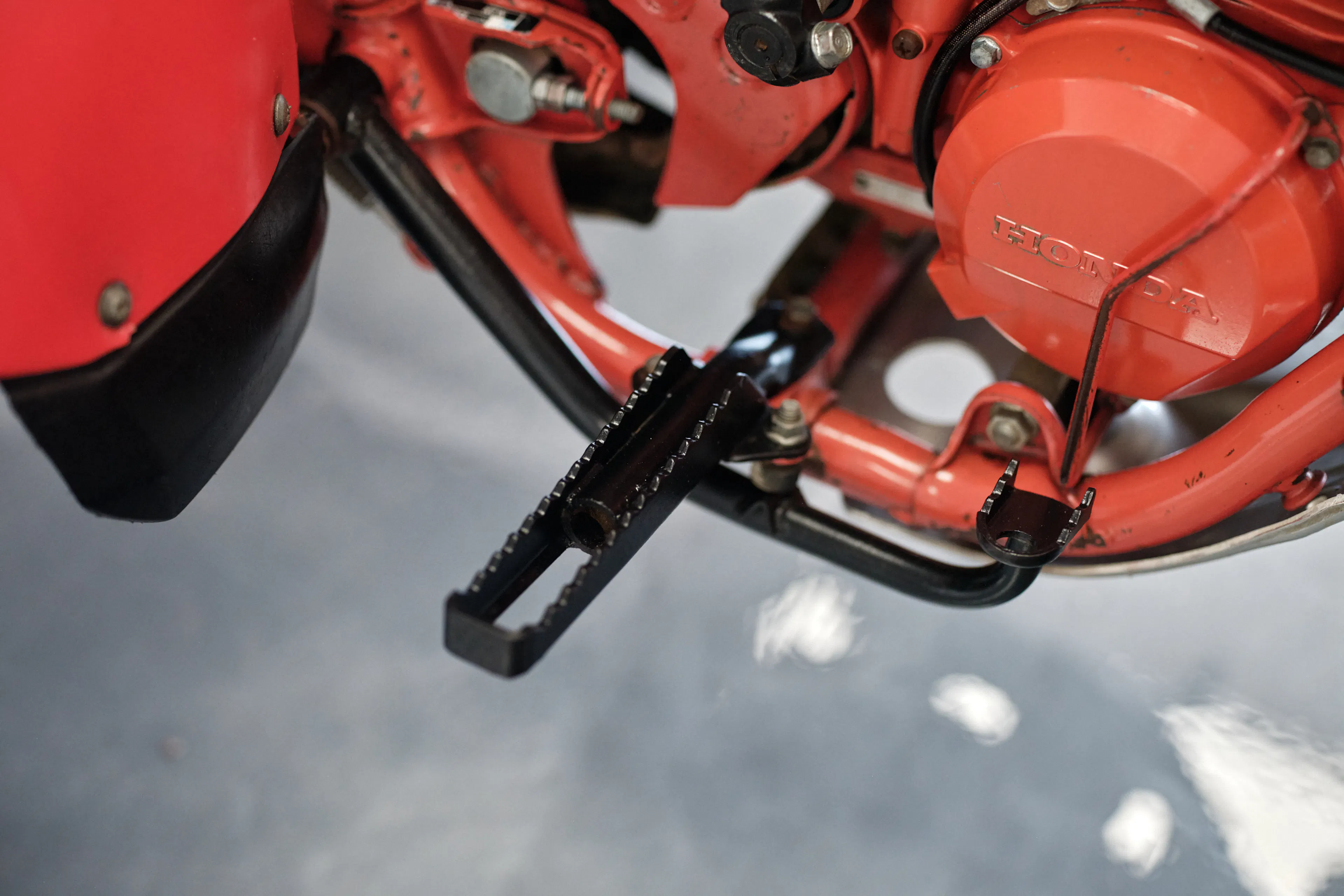 1982 Honda ATC 250R right footpeg