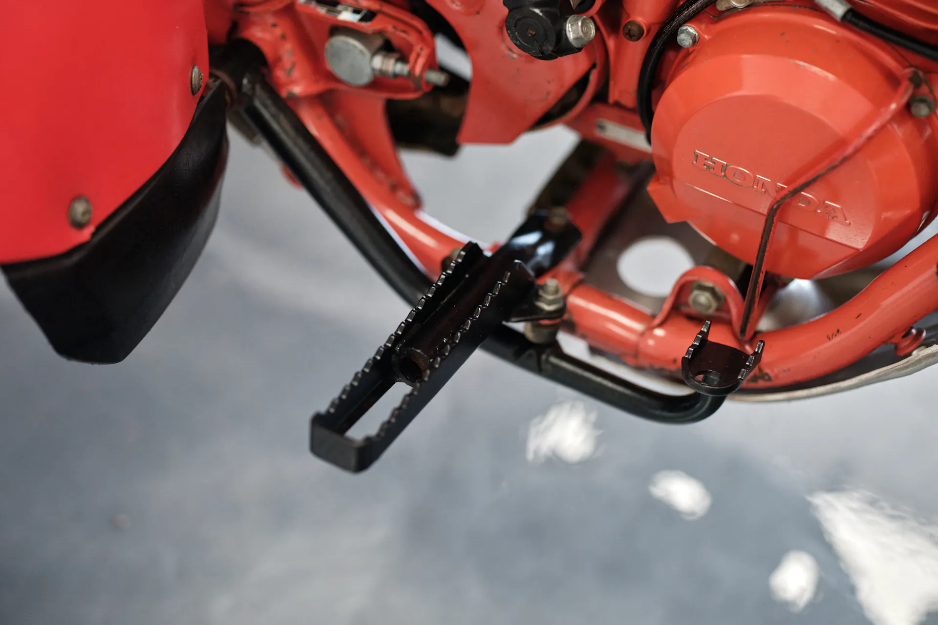 1982 Honda ATC 250R right footpeg