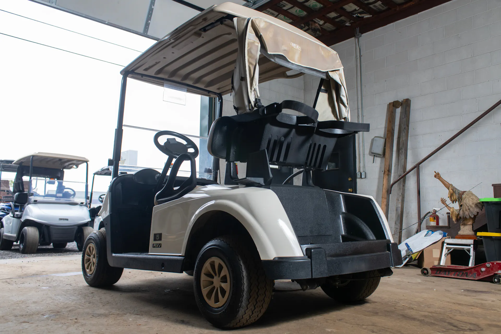 2020 Ez-Go RXV driver rear 3/4 2