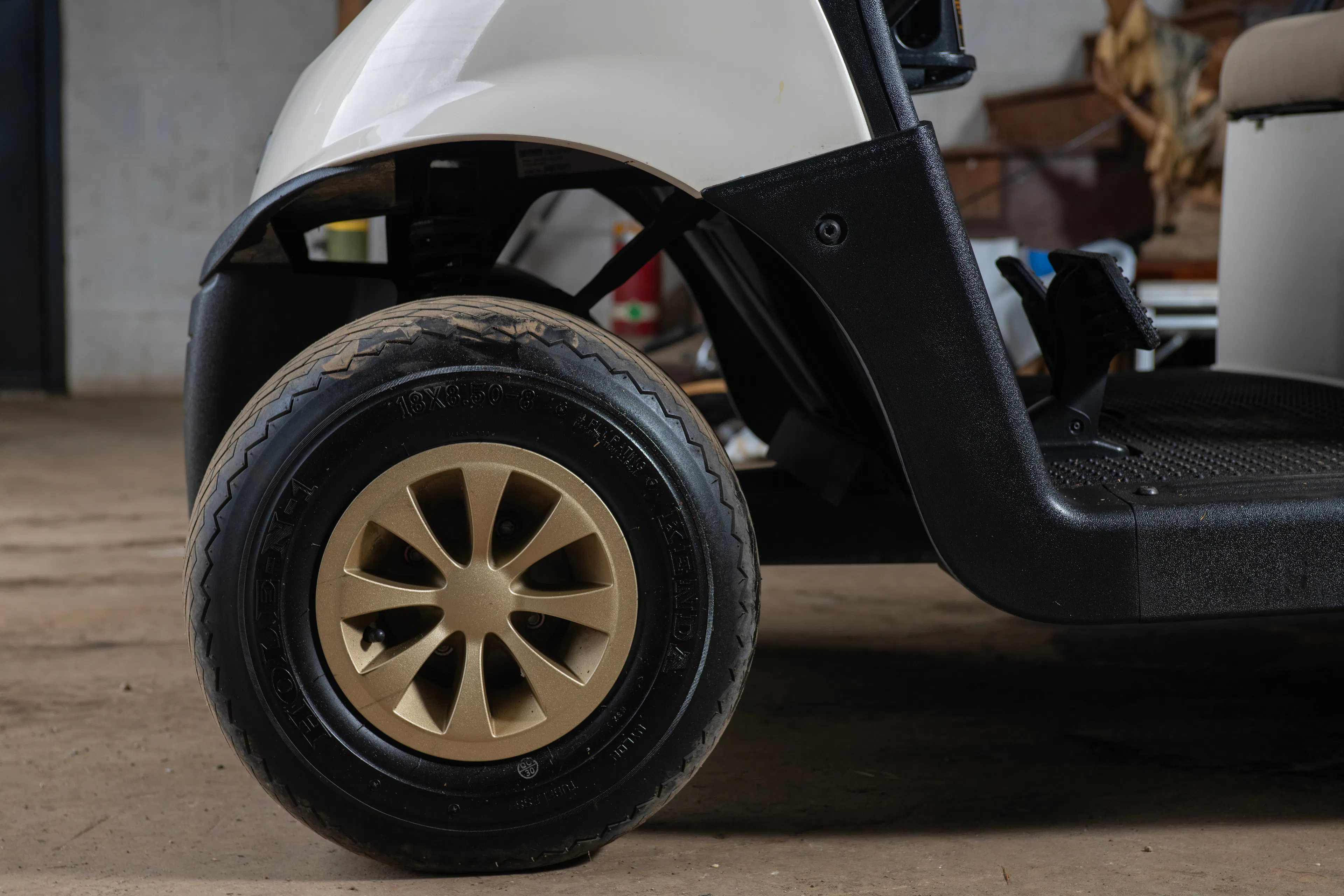 2020 Ez-Go RXV driver front tire 1