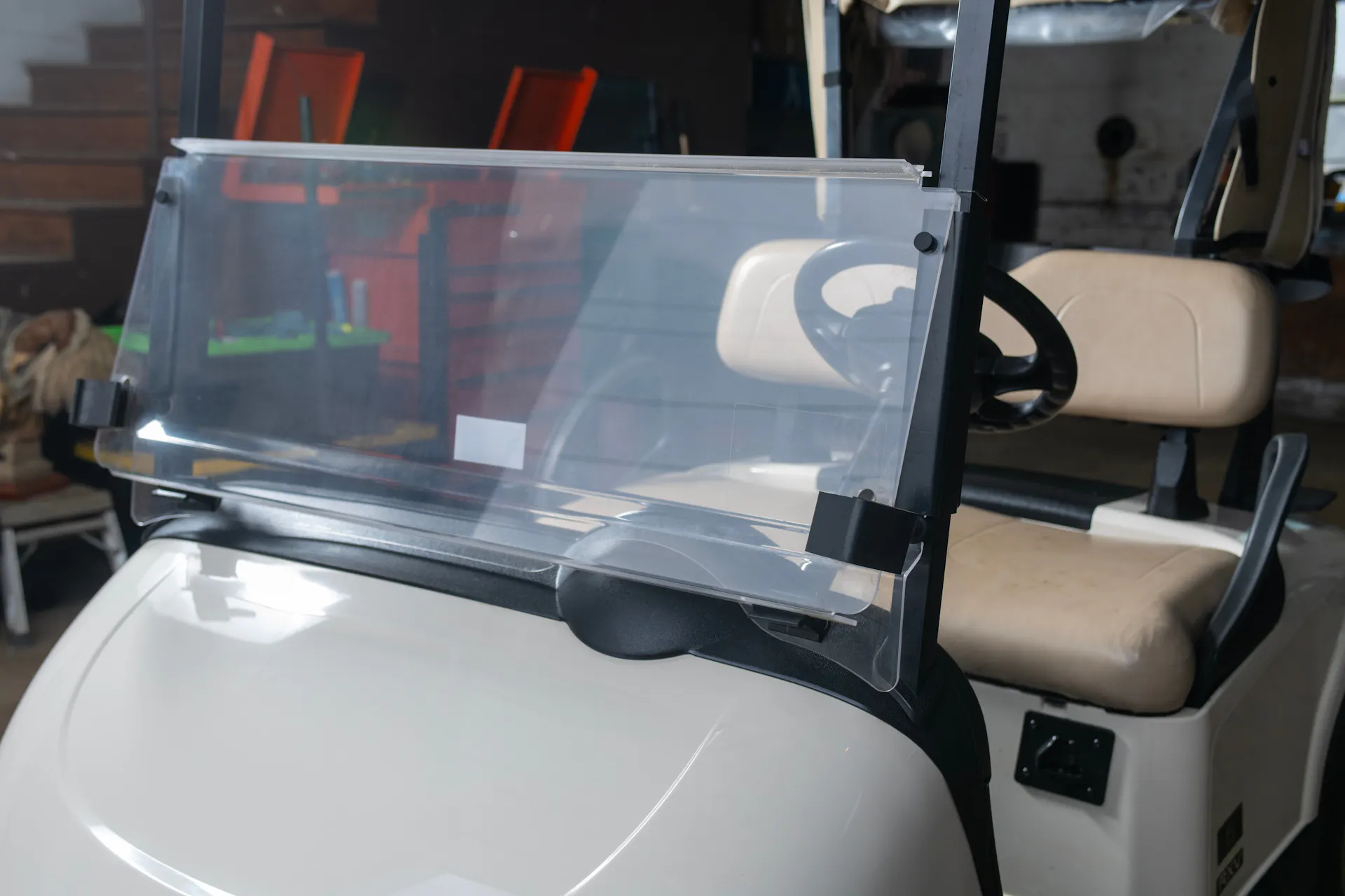 2020 Ez-Go RXV windshield down 4