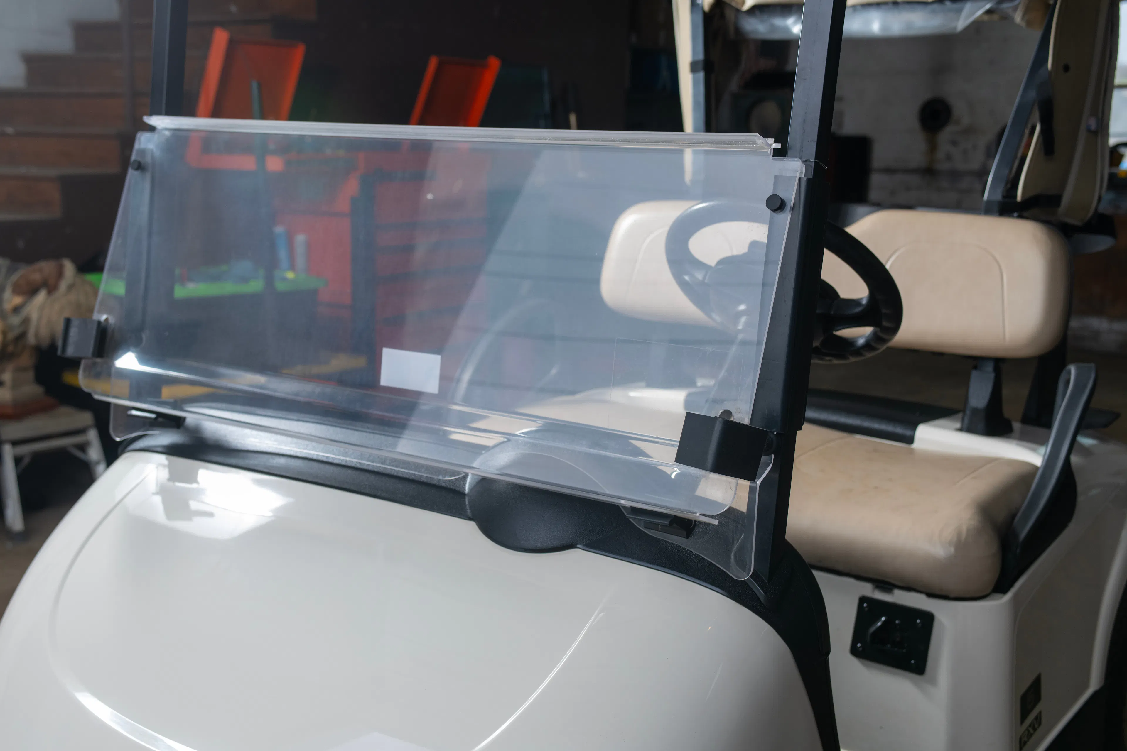 2020 Ez-Go RXV windshield down 4