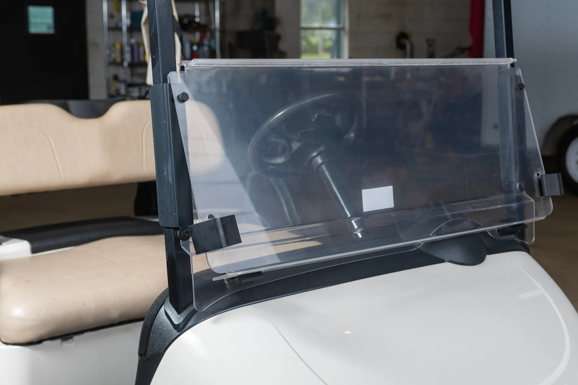 2020 Ez-Go RXV windshield down 1