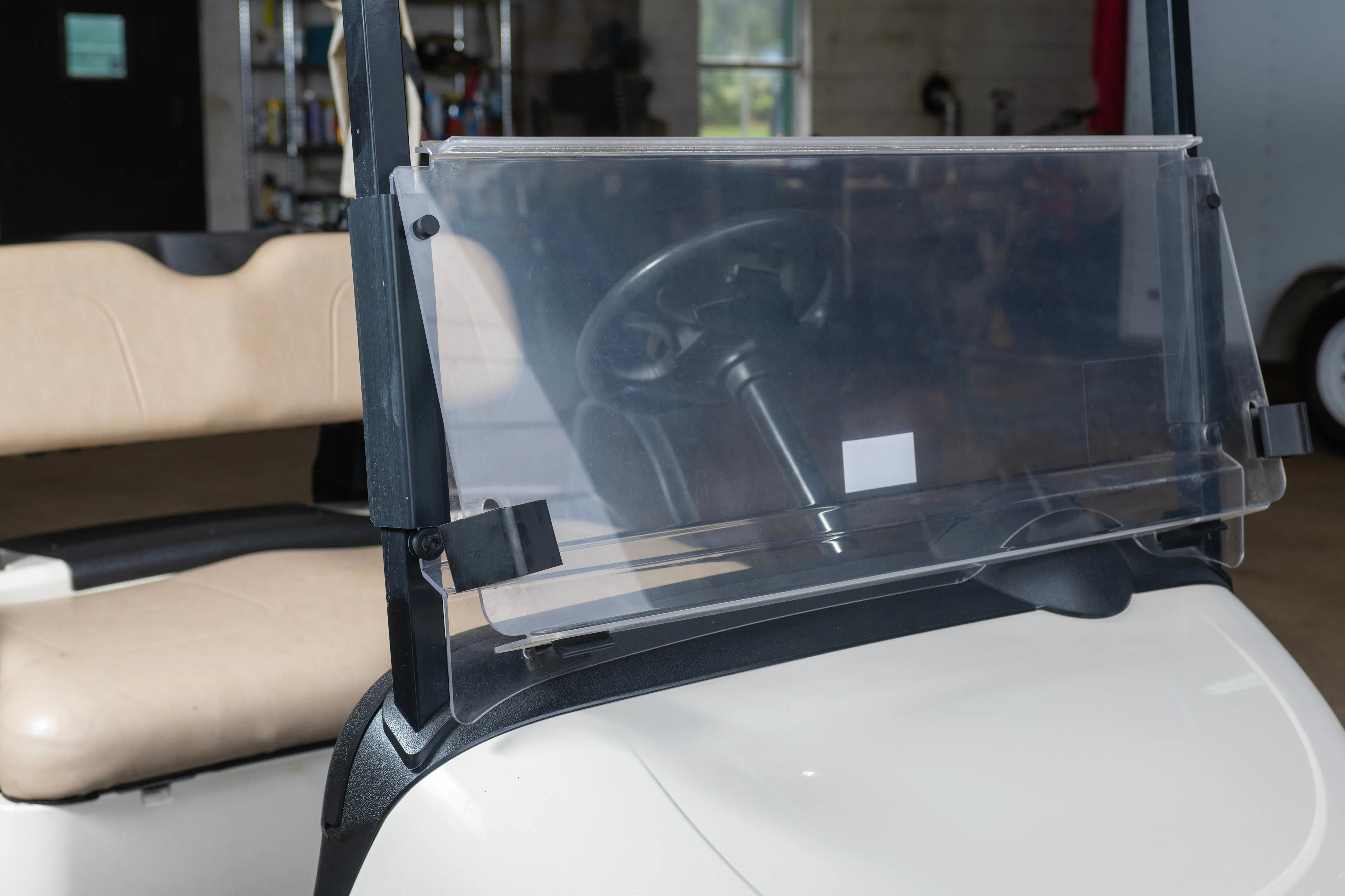 2020 Ez-Go RXV windshield down 1