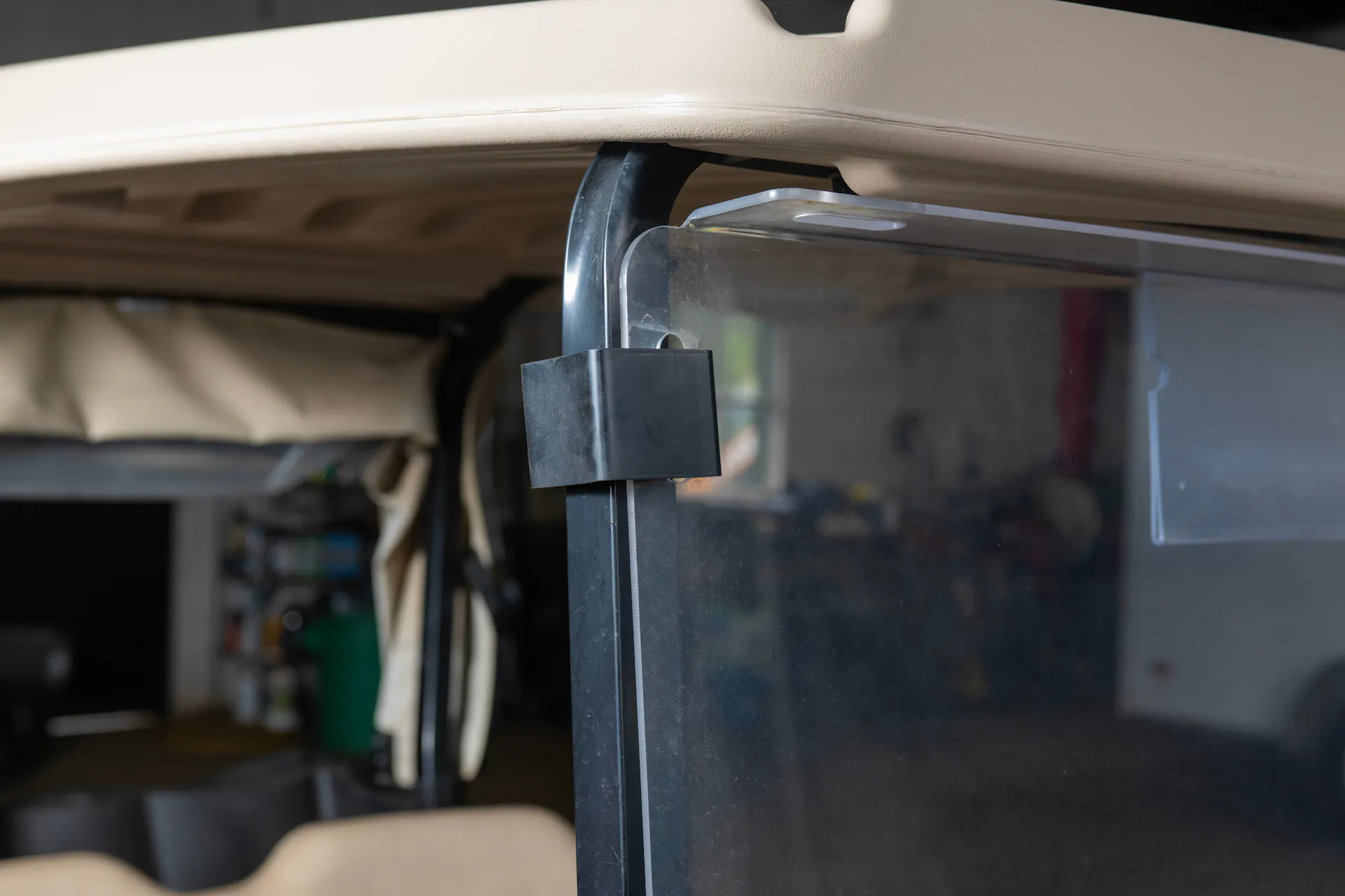 2020 Ez-Go RXV windshield clip 2