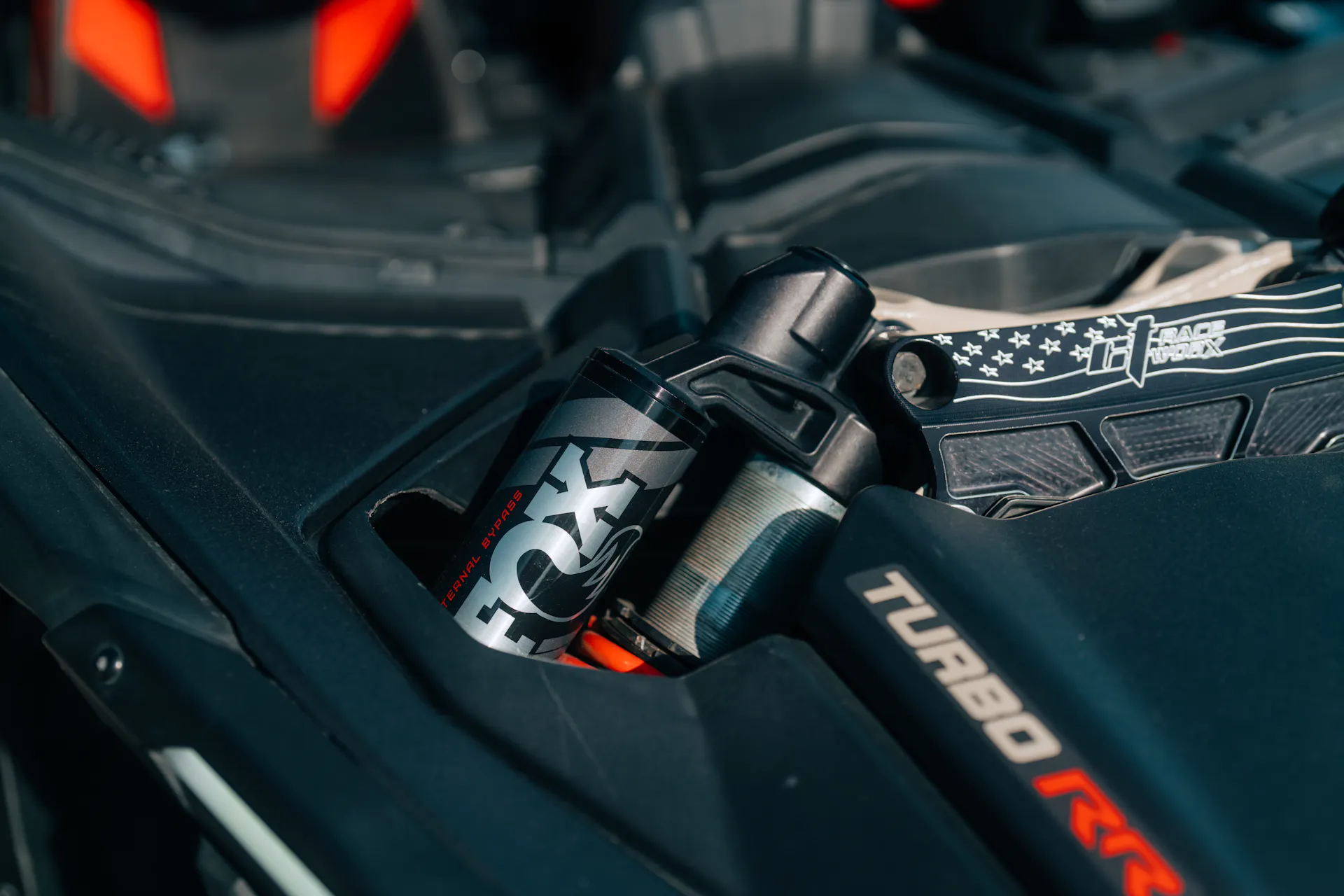 2023 Can-Am Maverick X3 Max X RS Turbo RR shock mount close