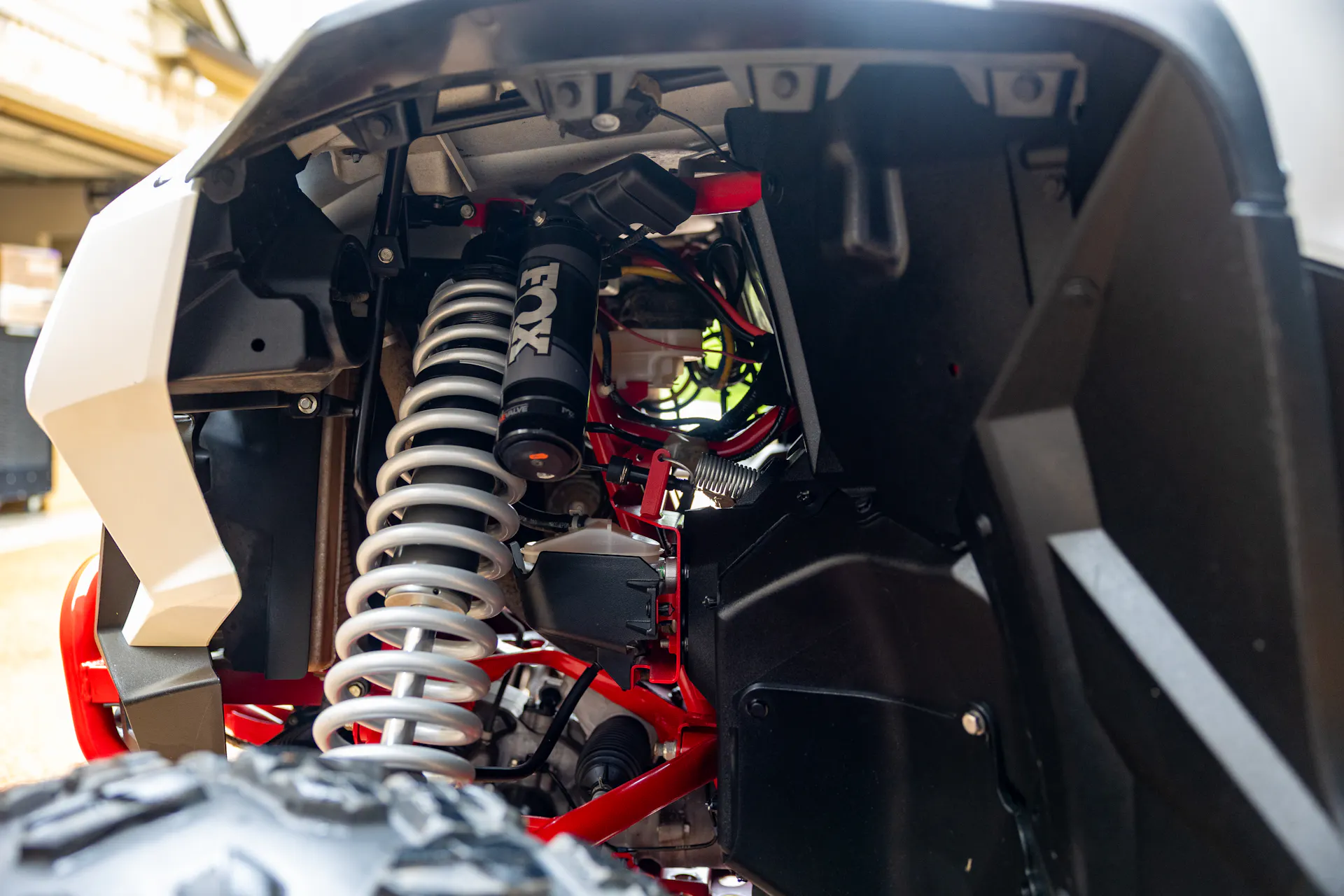 2023 Honda Talon 1000R-4 Fox Live Valve driver front suspension