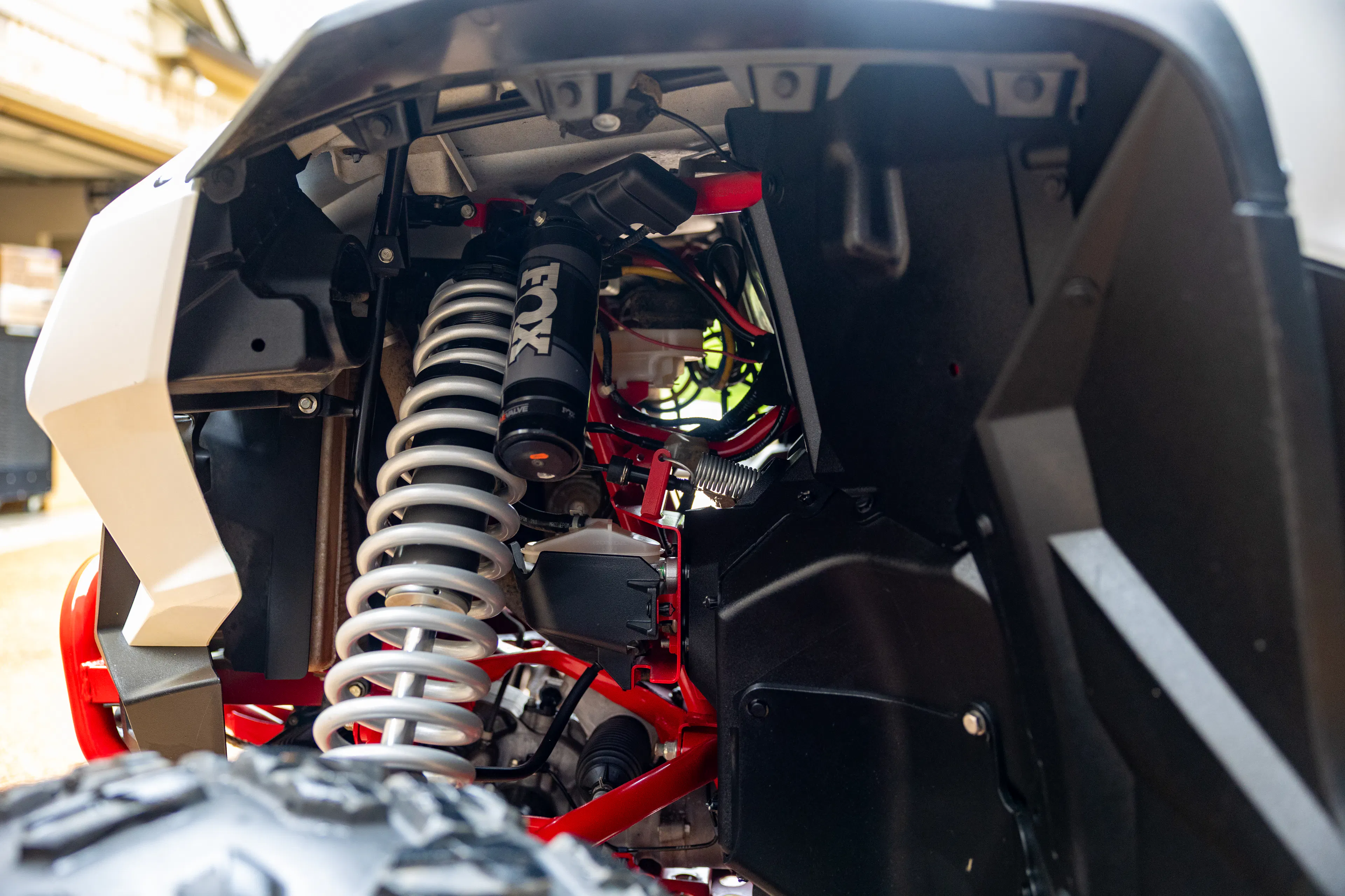 2023 Honda Talon 1000R-4 Fox Live Valve driver front suspension