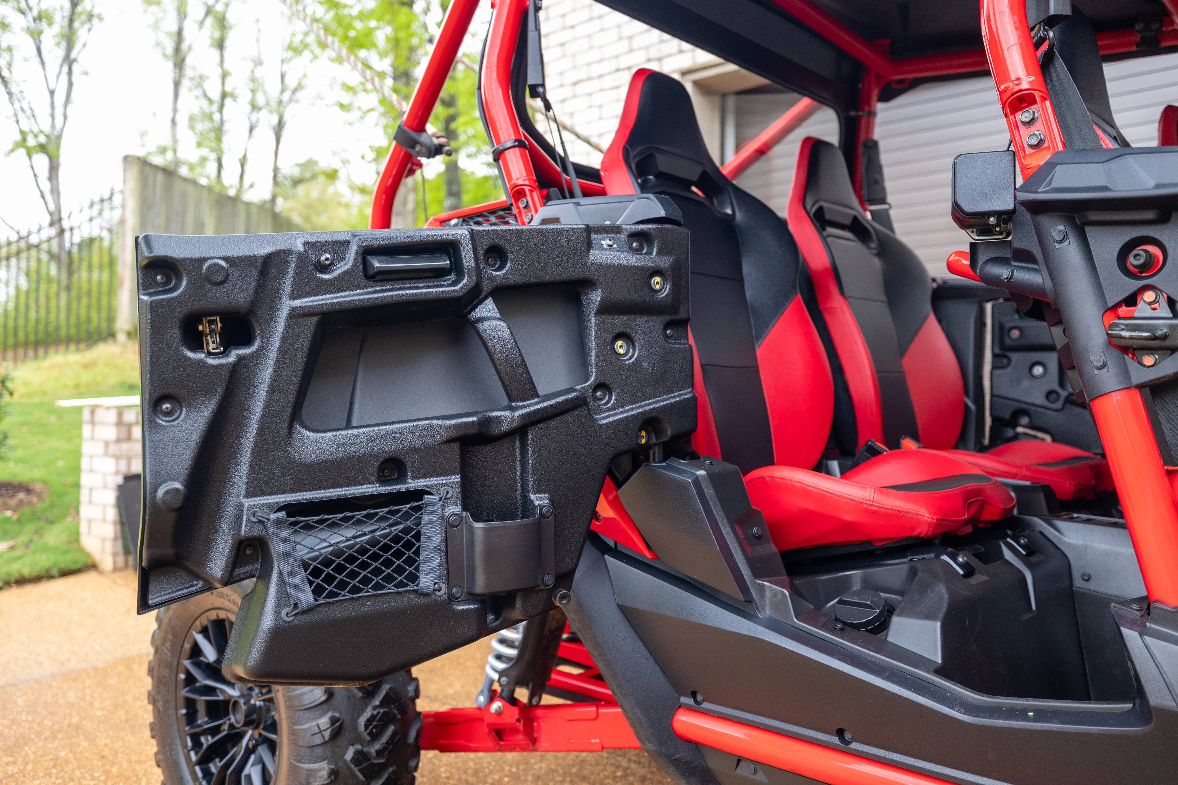 2023 Honda Talon 1000R-4 Fox Live Valve passenger rear door open