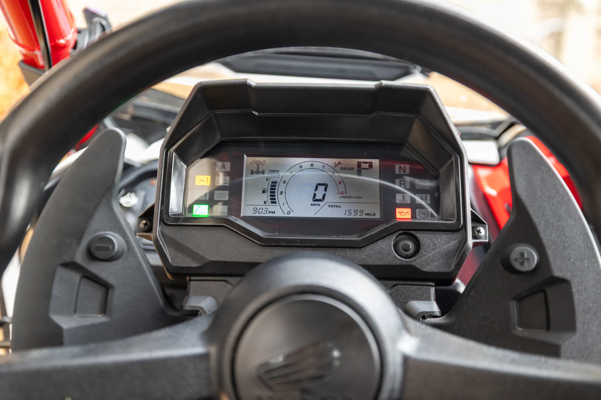 2023 Honda Talon 1000R-4 Fox Live Valve odometer