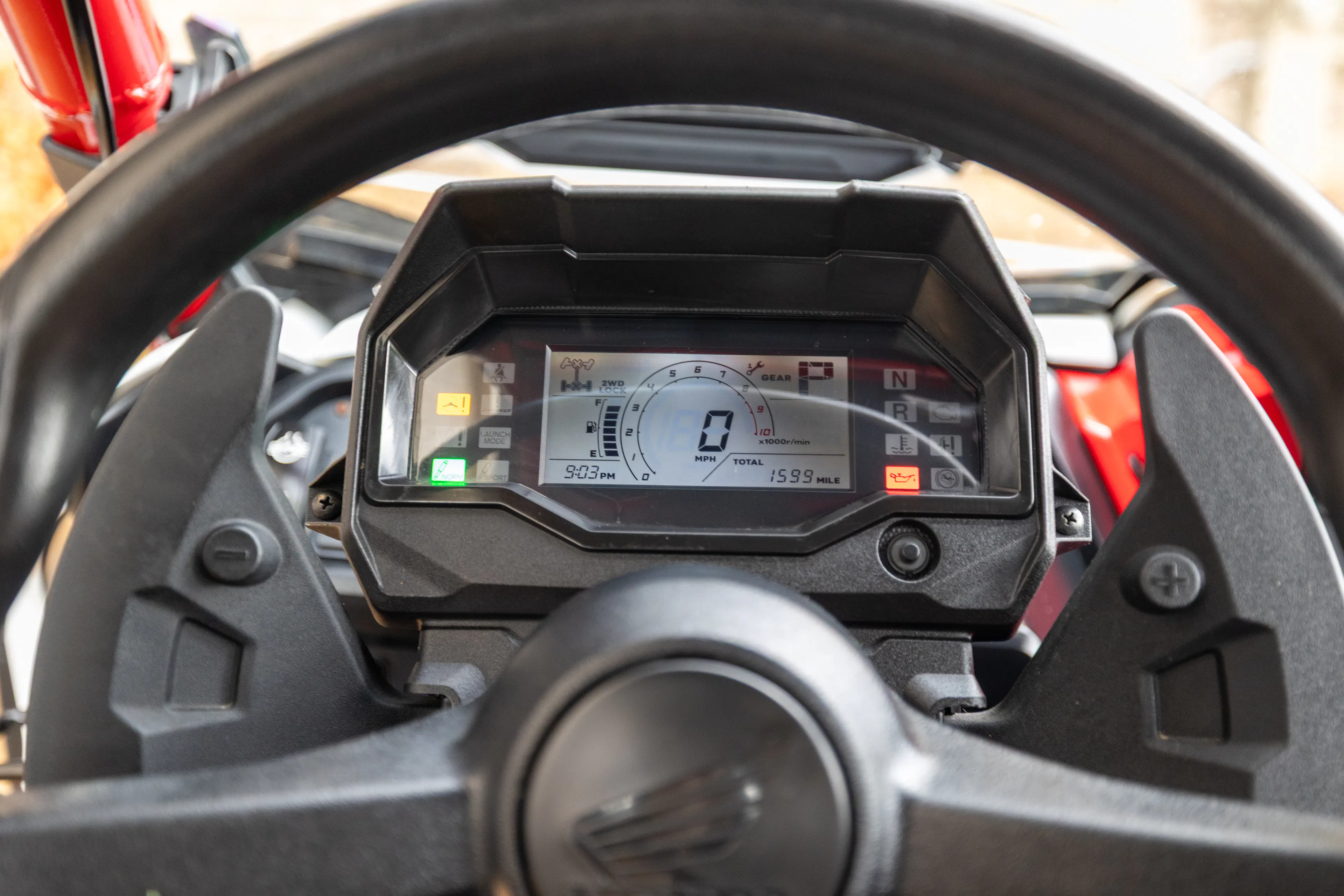 2023 Honda Talon 1000R-4 Fox Live Valve odometer