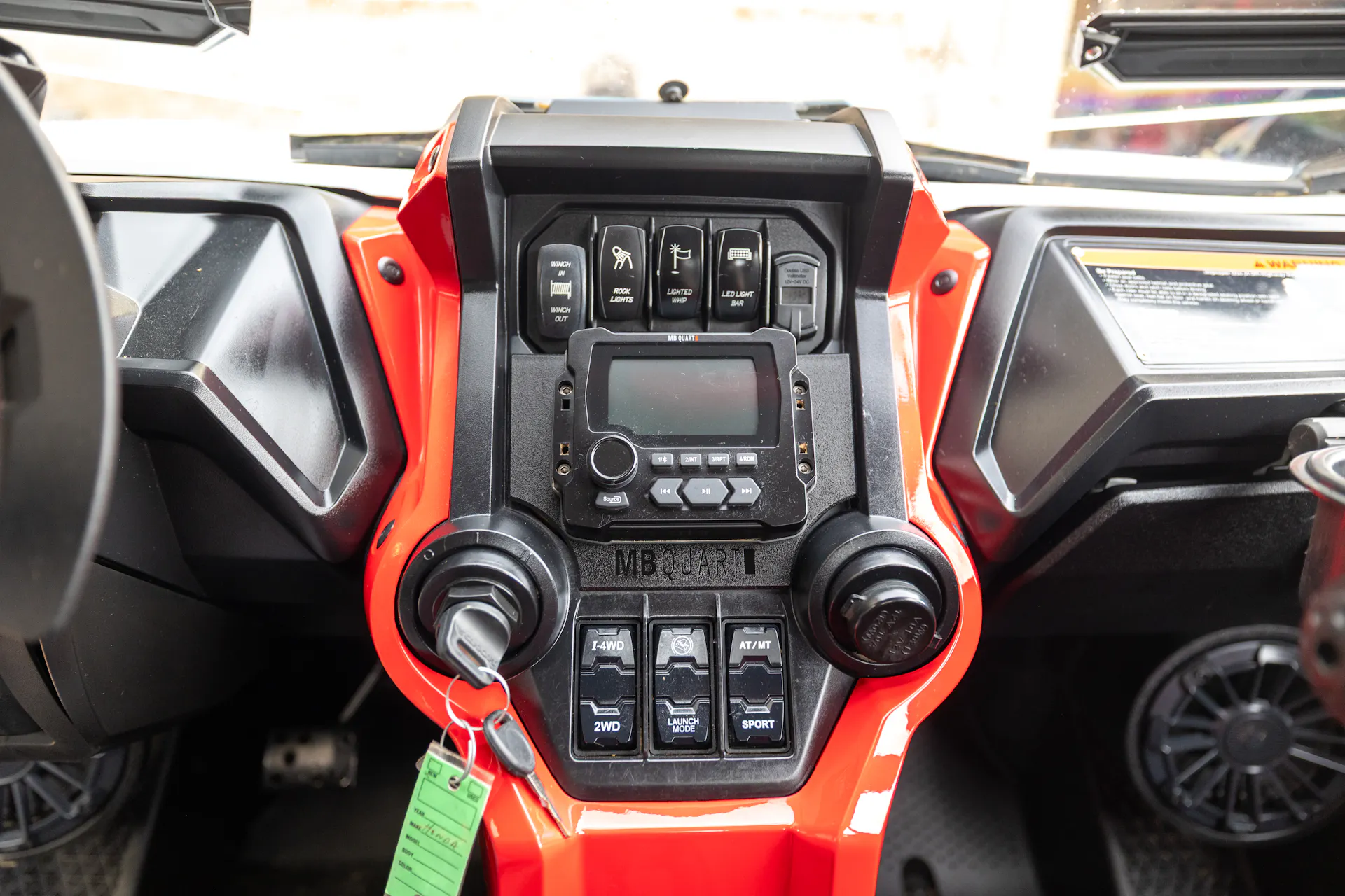 2023 Honda Talon 1000R-4 Fox Live Valve center stack controls