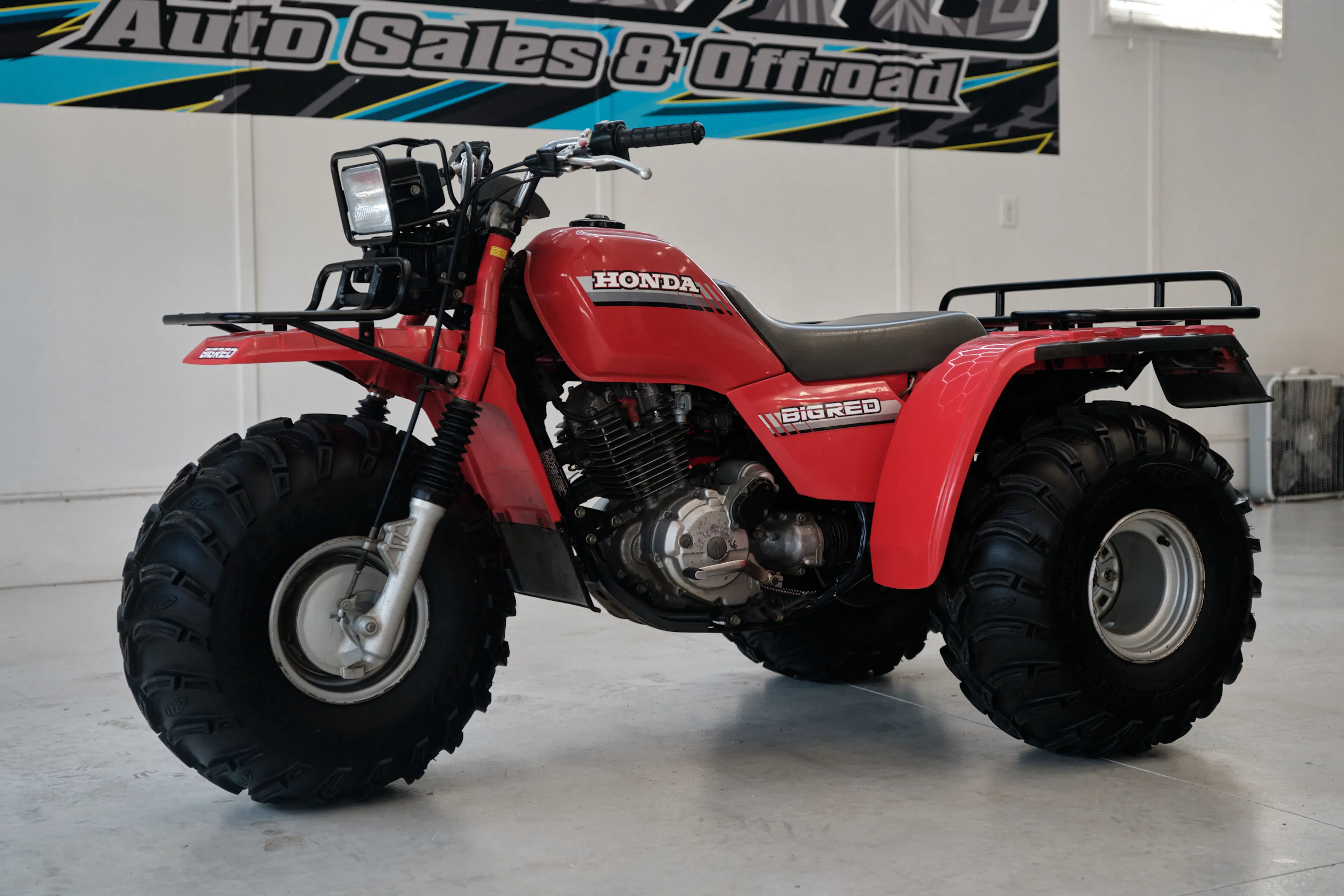 1986 Honda ATC 250ES Big Red left front 3/4 close