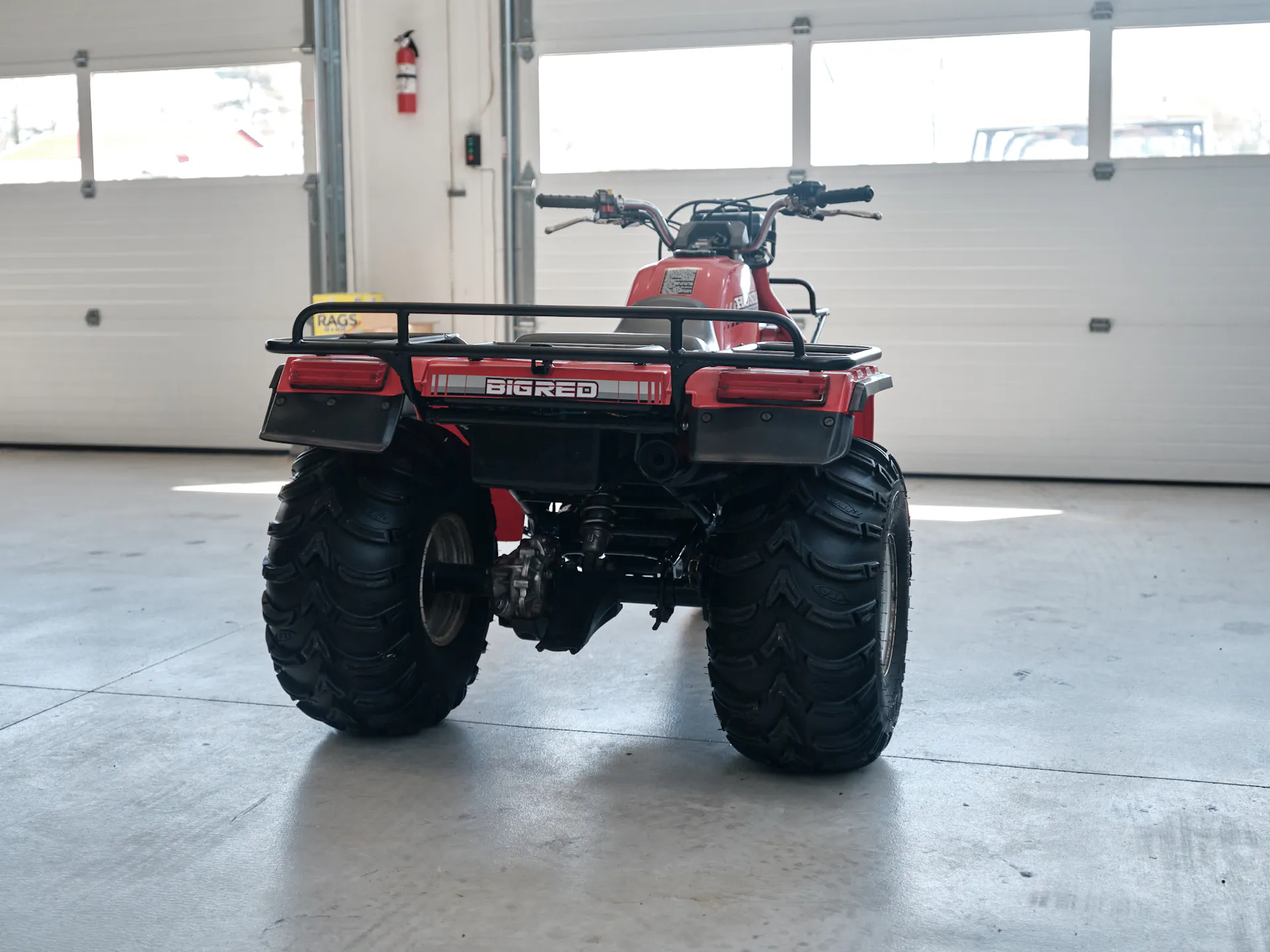 1986 Honda ATC 250ES Big Red right rear offset
