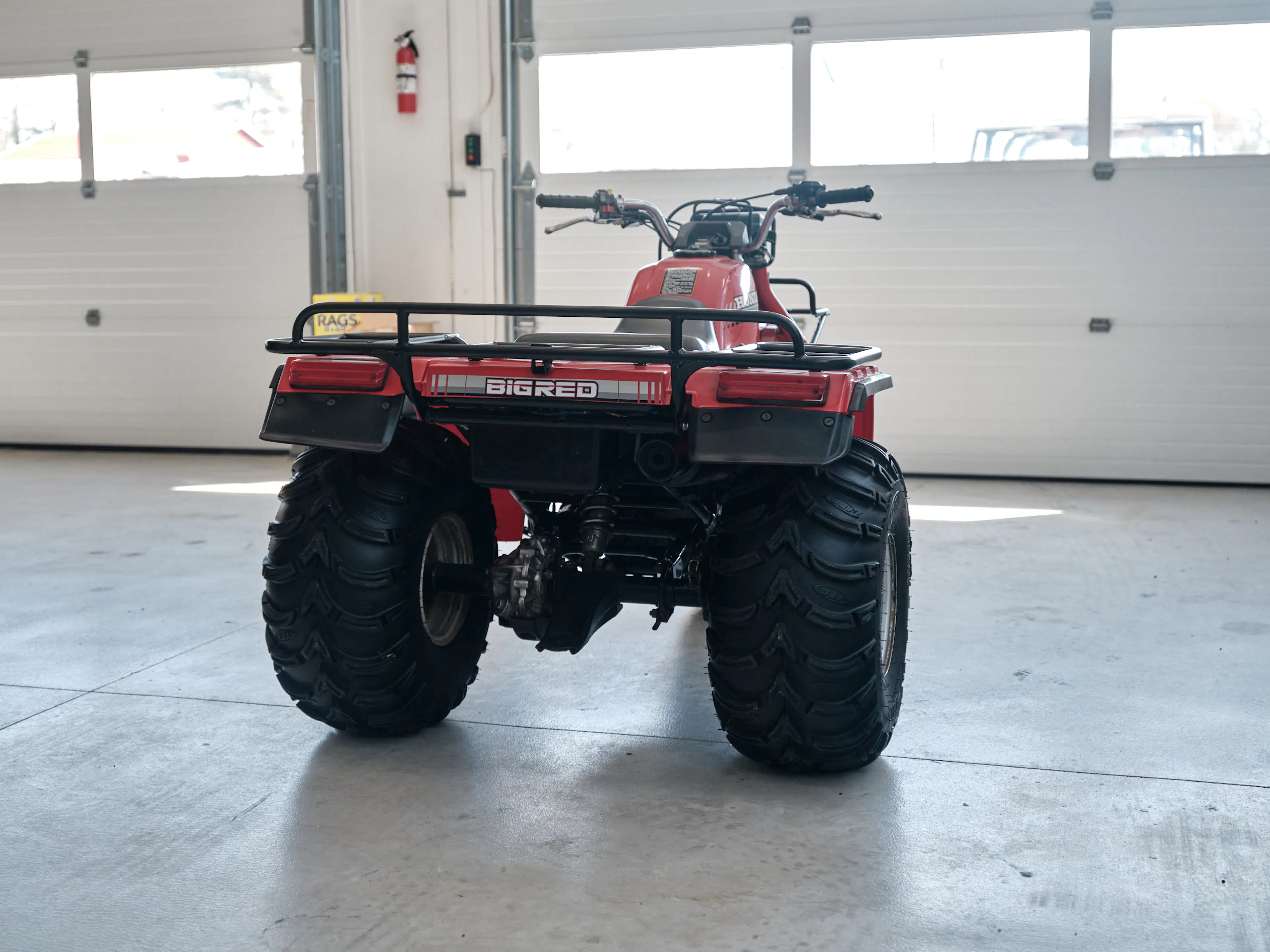 1986 Honda ATC 250ES Big Red right rear offset