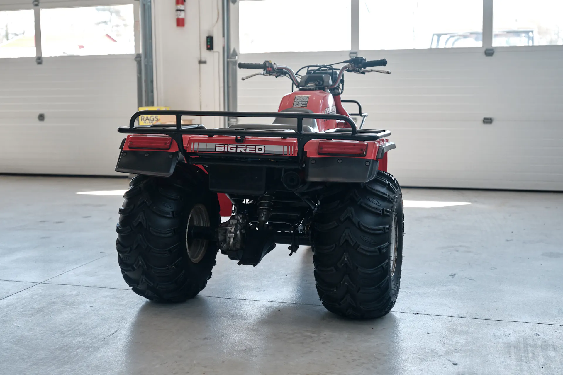 1986 Honda ATC 250ES Big Red right rear offset