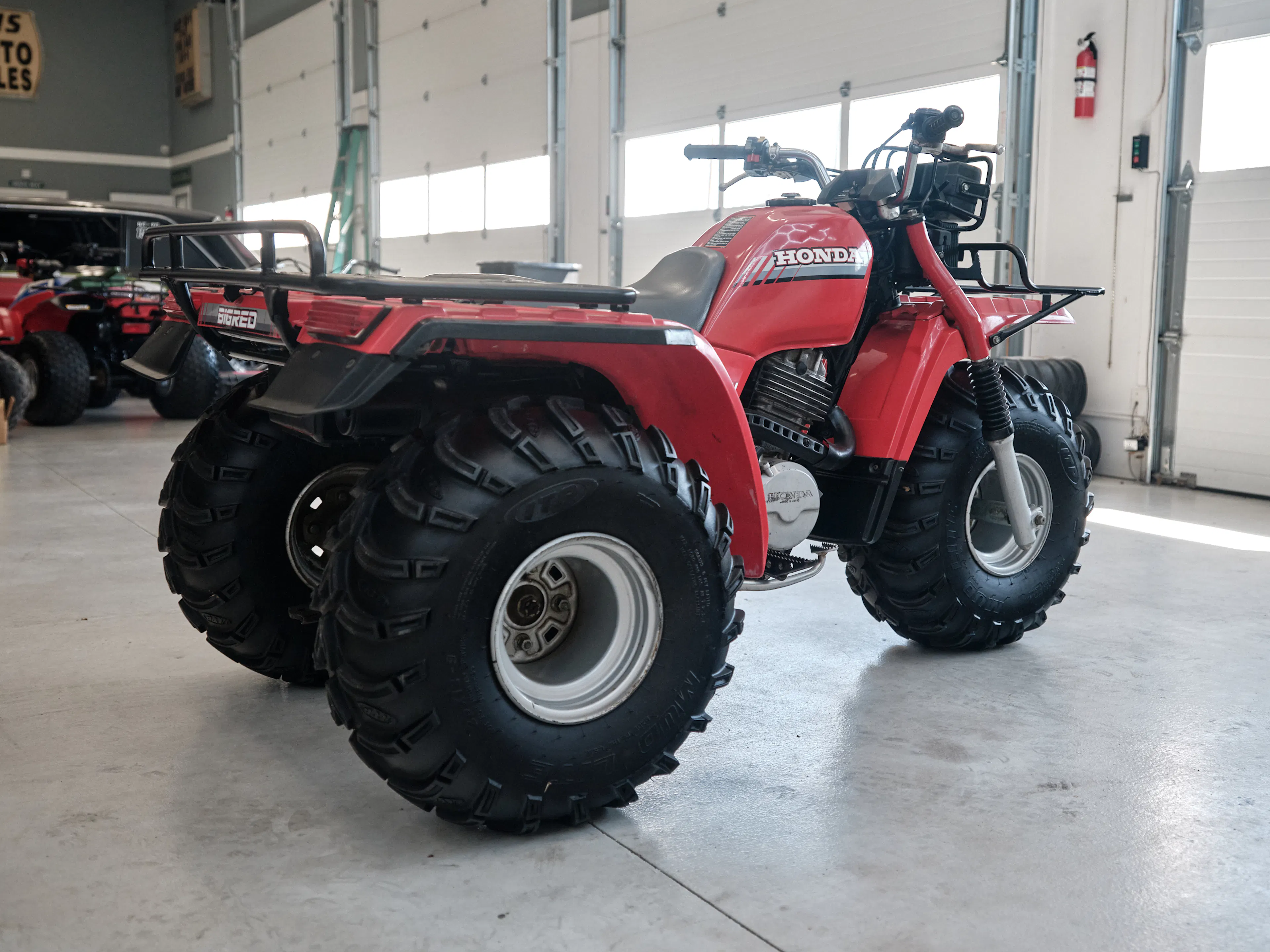 1986 Honda ATC 250ES Big Red right rear 3/4 steep