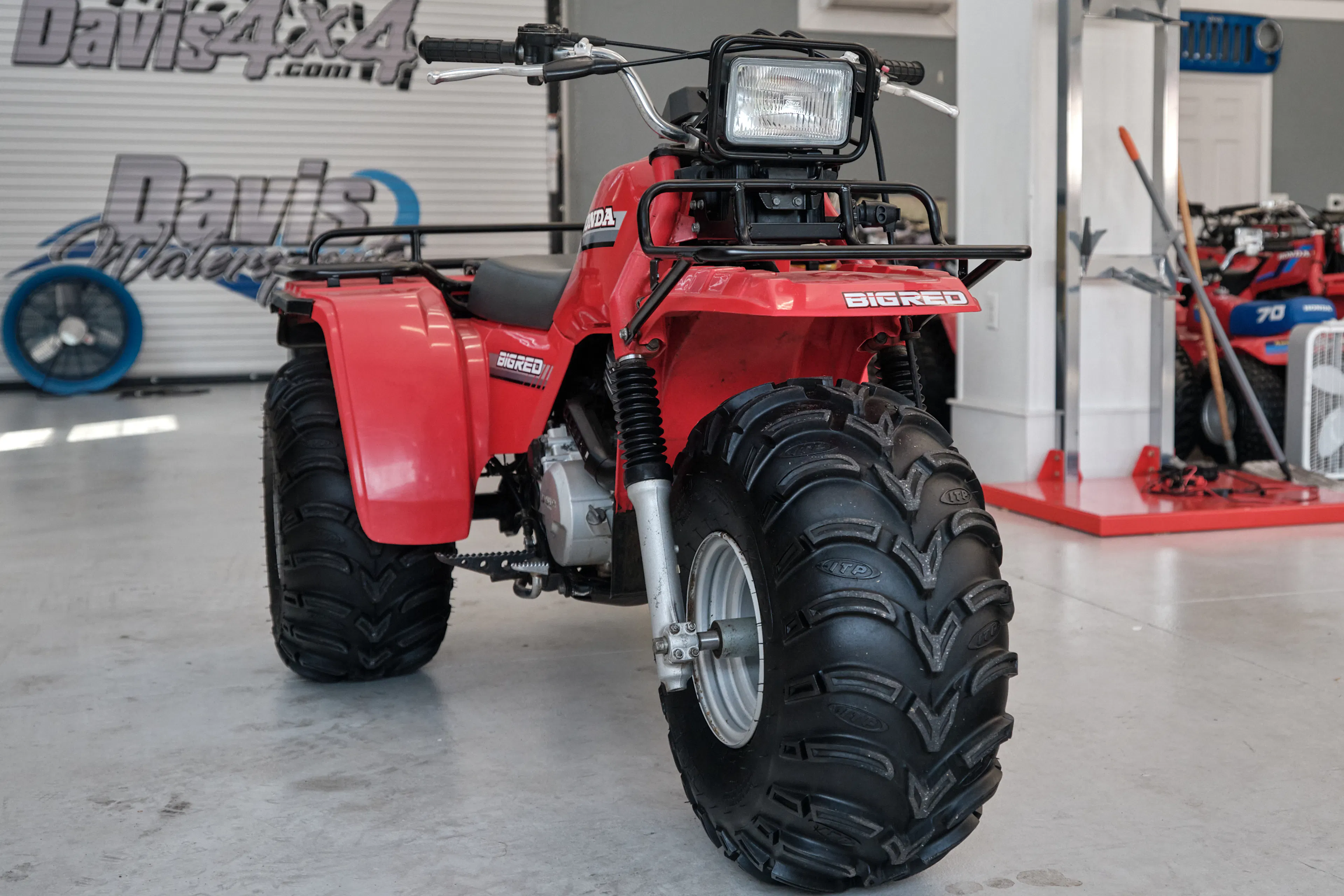 1986 Honda ATC 250ES Big Red right front 3/4 offset