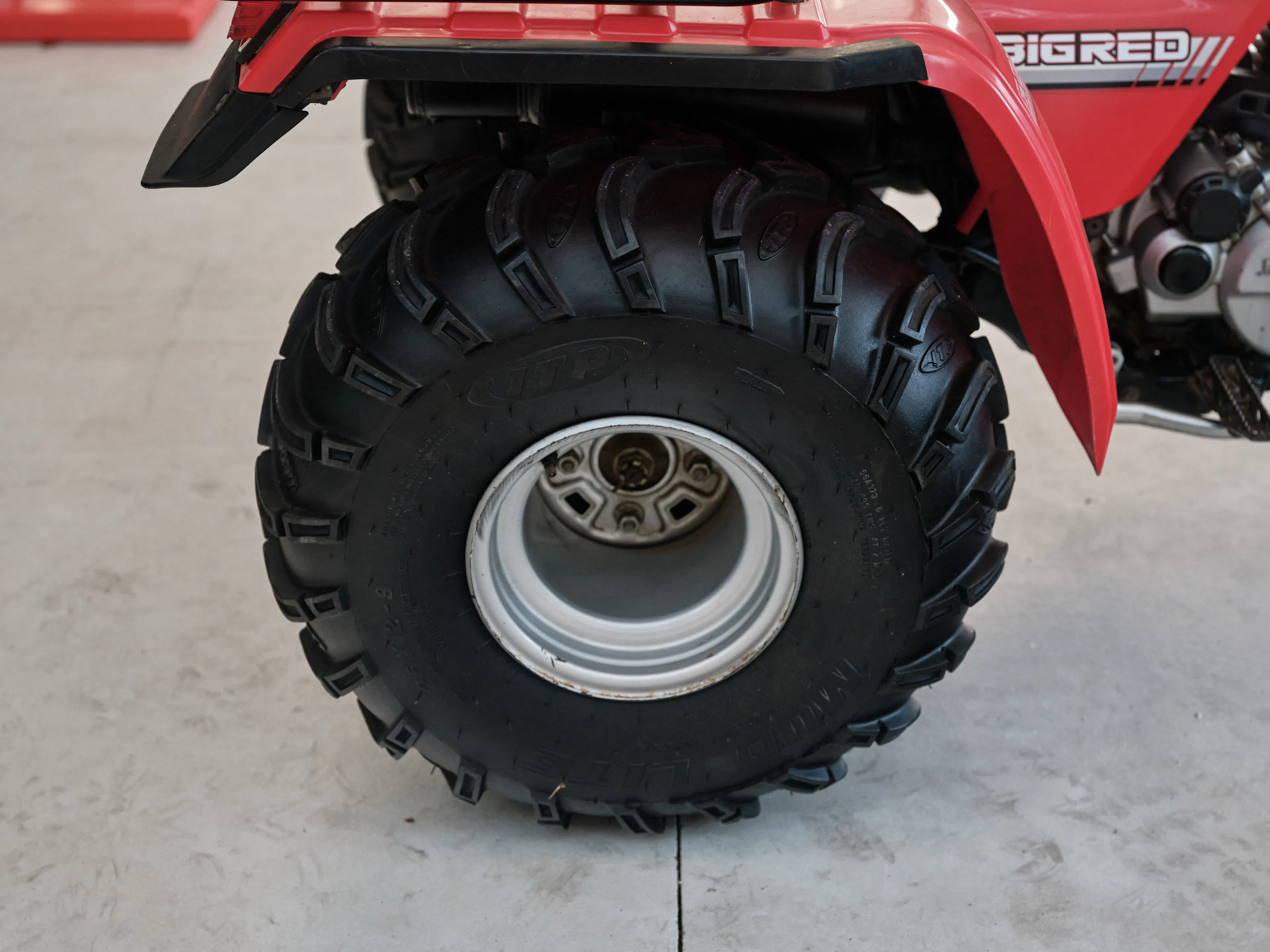 1986 Honda ATC 250ES Big Red right rear tire side