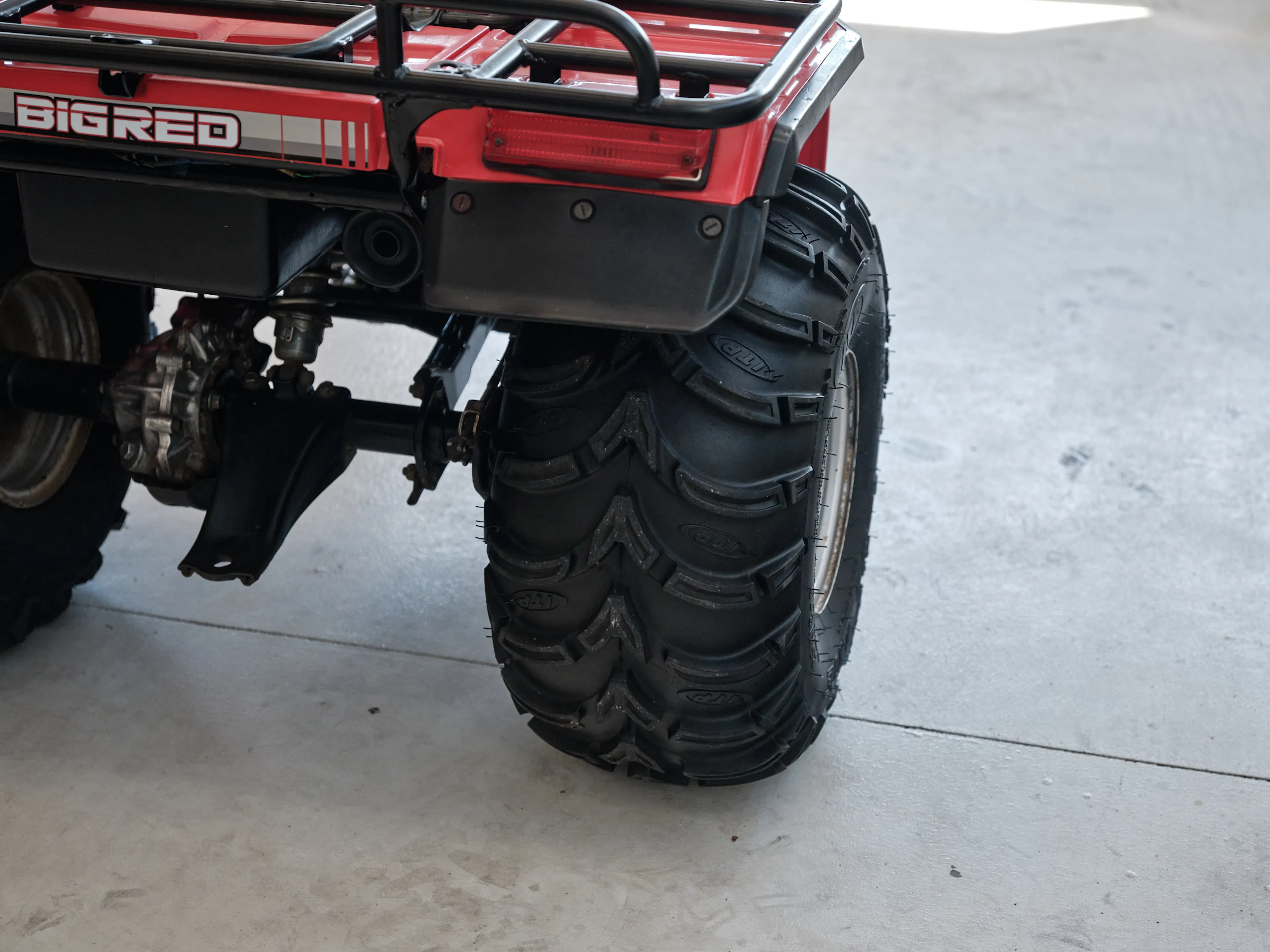1986 Honda ATC 250ES Big Red right rear tire tread