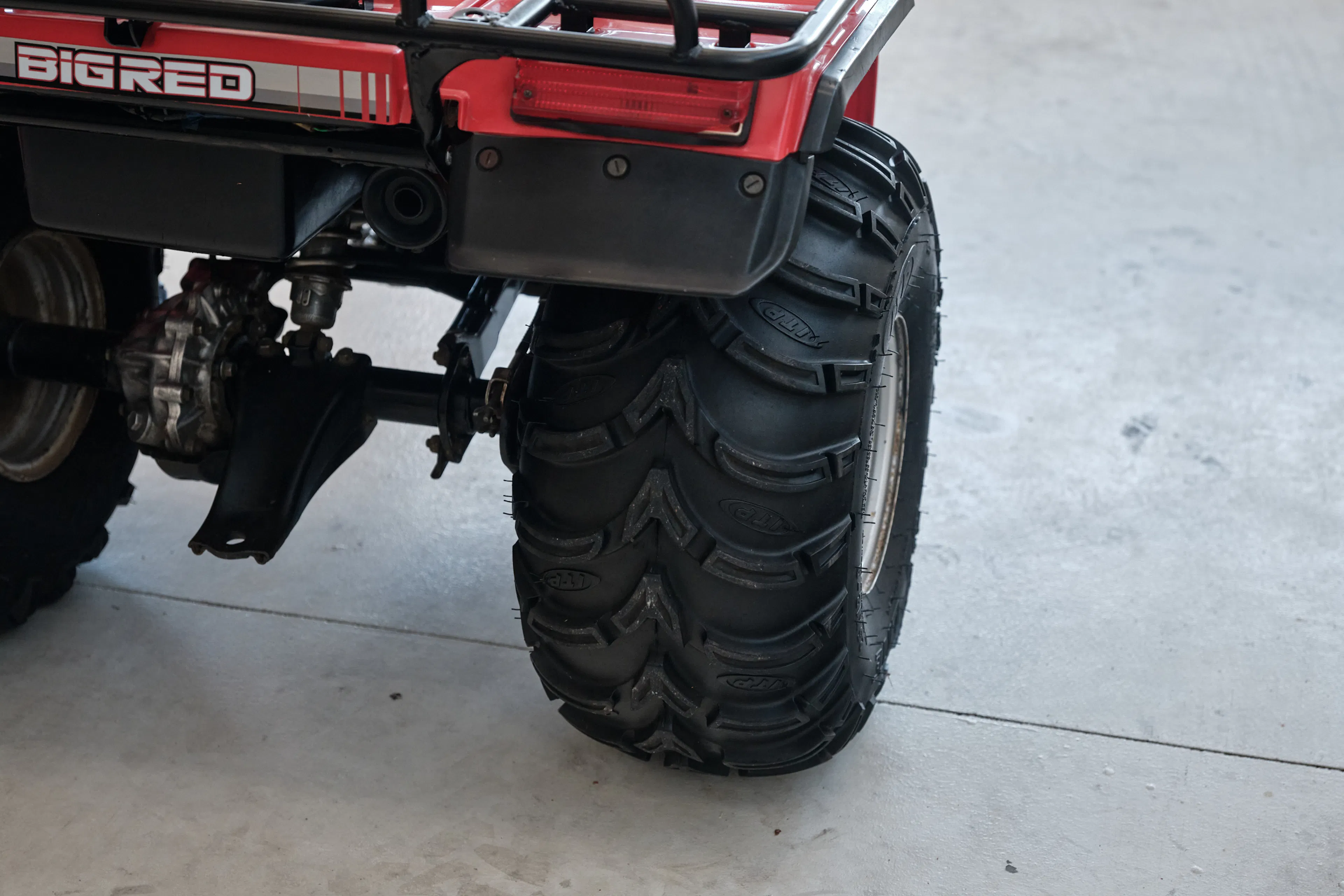 1986 Honda ATC 250ES Big Red right rear tire tread