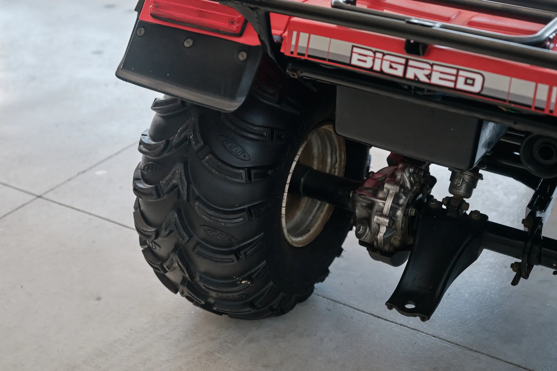 1986 Honda ATC 250ES Big Red left rear tire tread