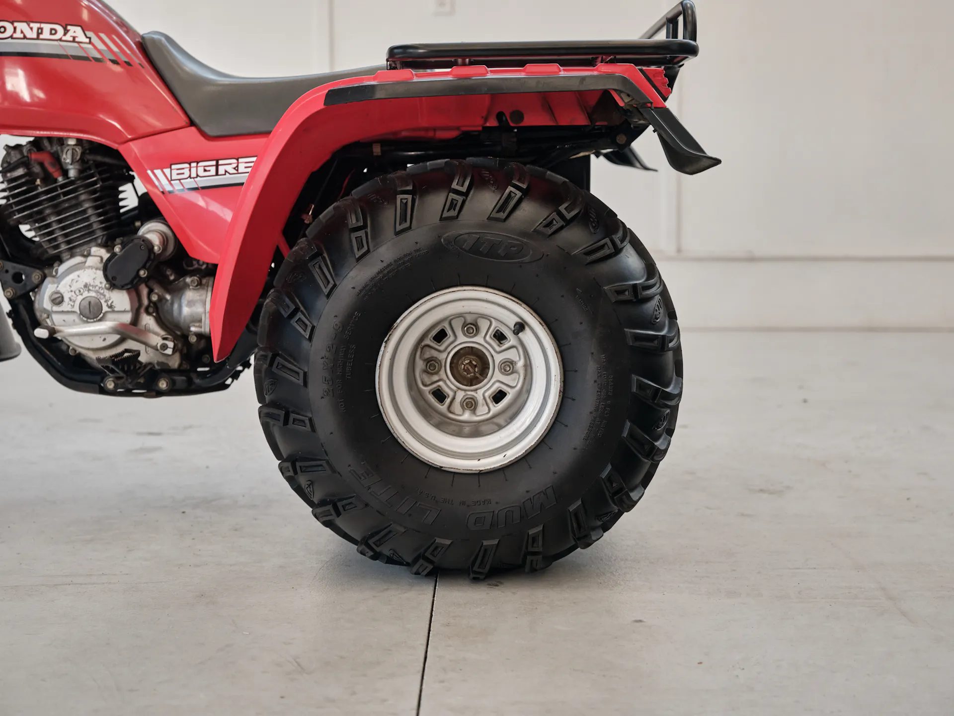1986 Honda ATC 250ES Big Red left rear tire side 2