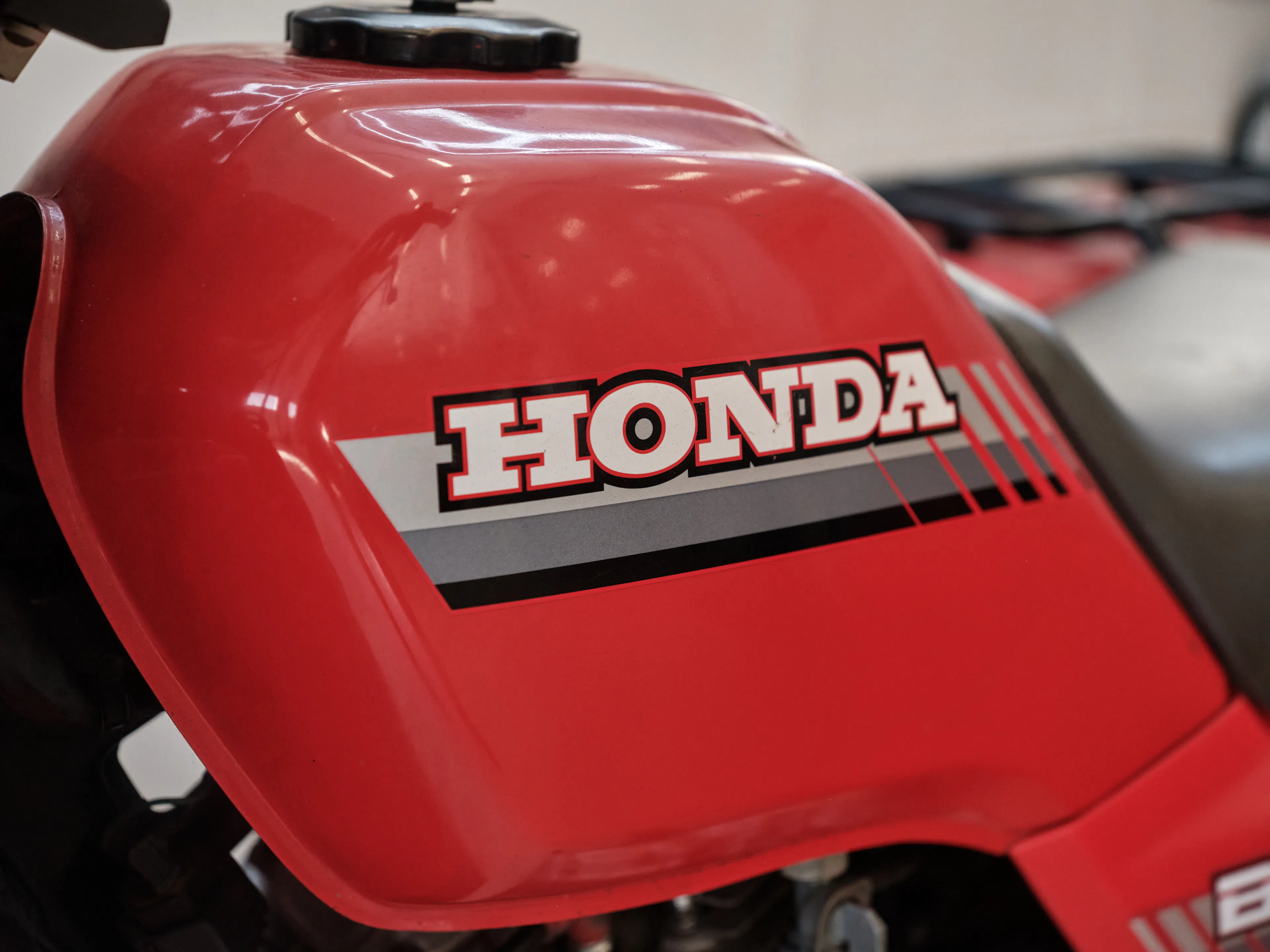 1986 Honda ATC 250ES Big Red left Honda tank decal