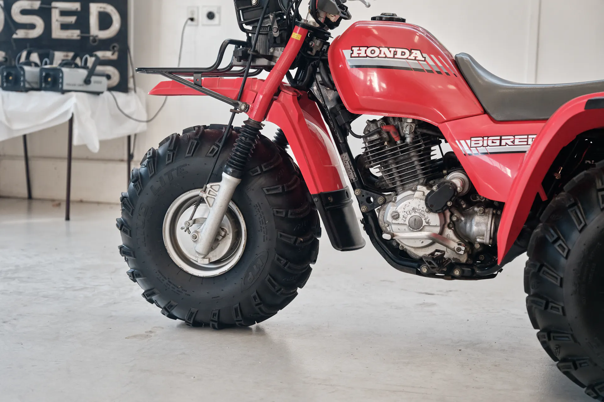 1986 Honda ATC 250ES Big Red front side