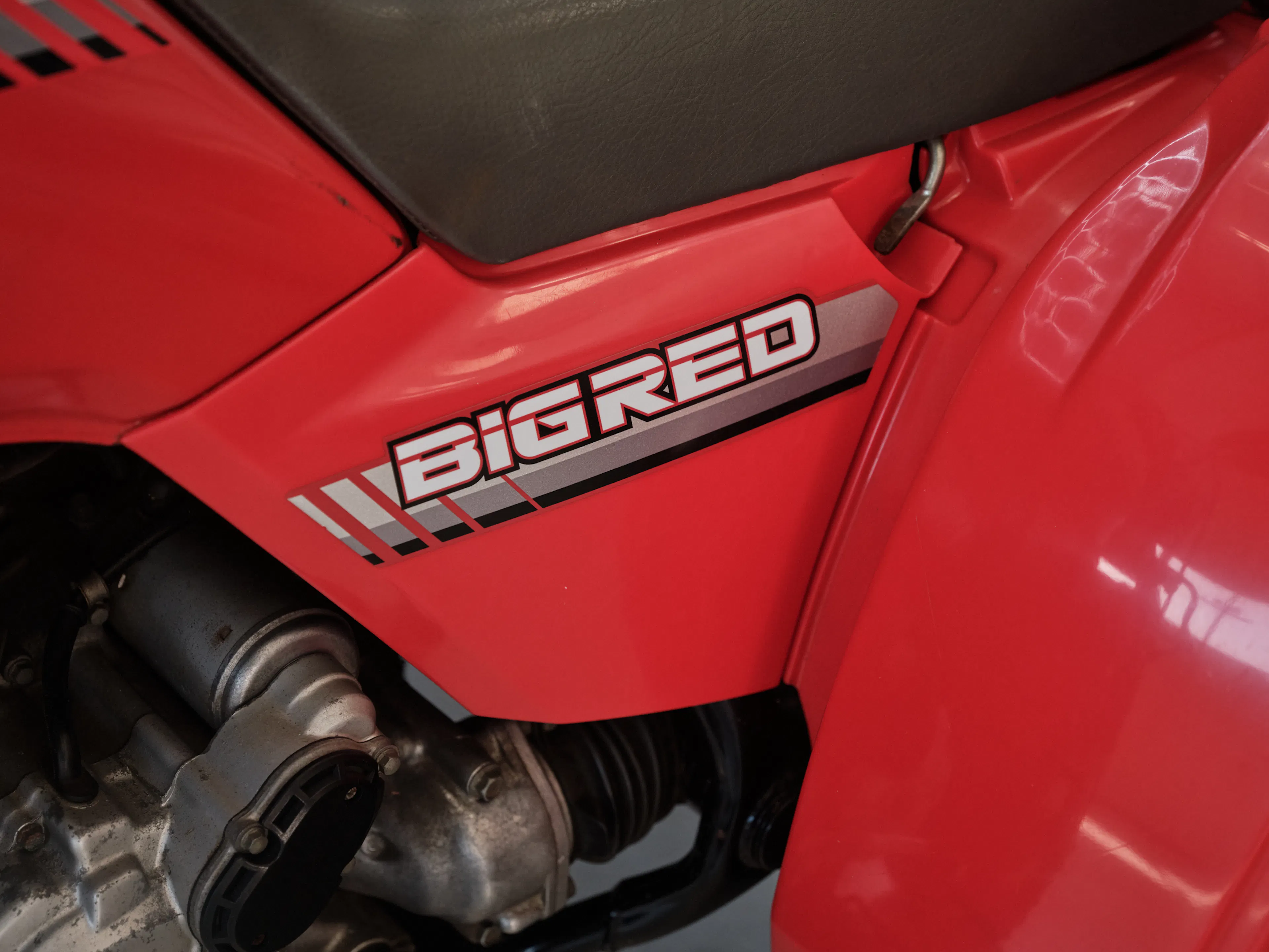 1986 Honda ATC 250ES Big Red left Big Red decal