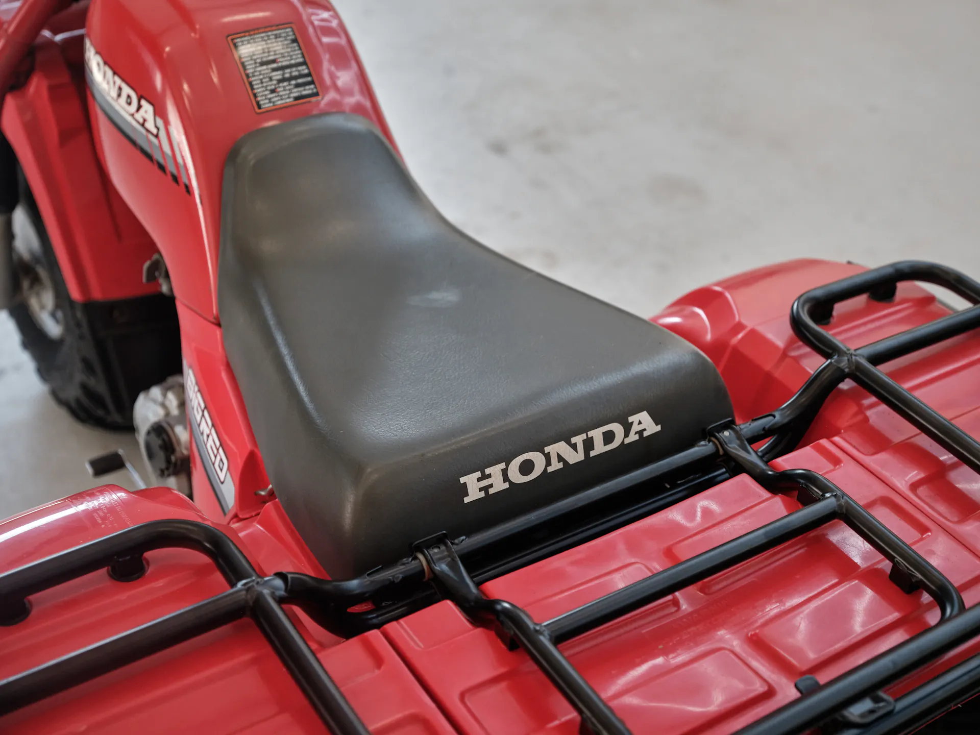 1986 Honda ATC 250ES Big Red seat from rear 2