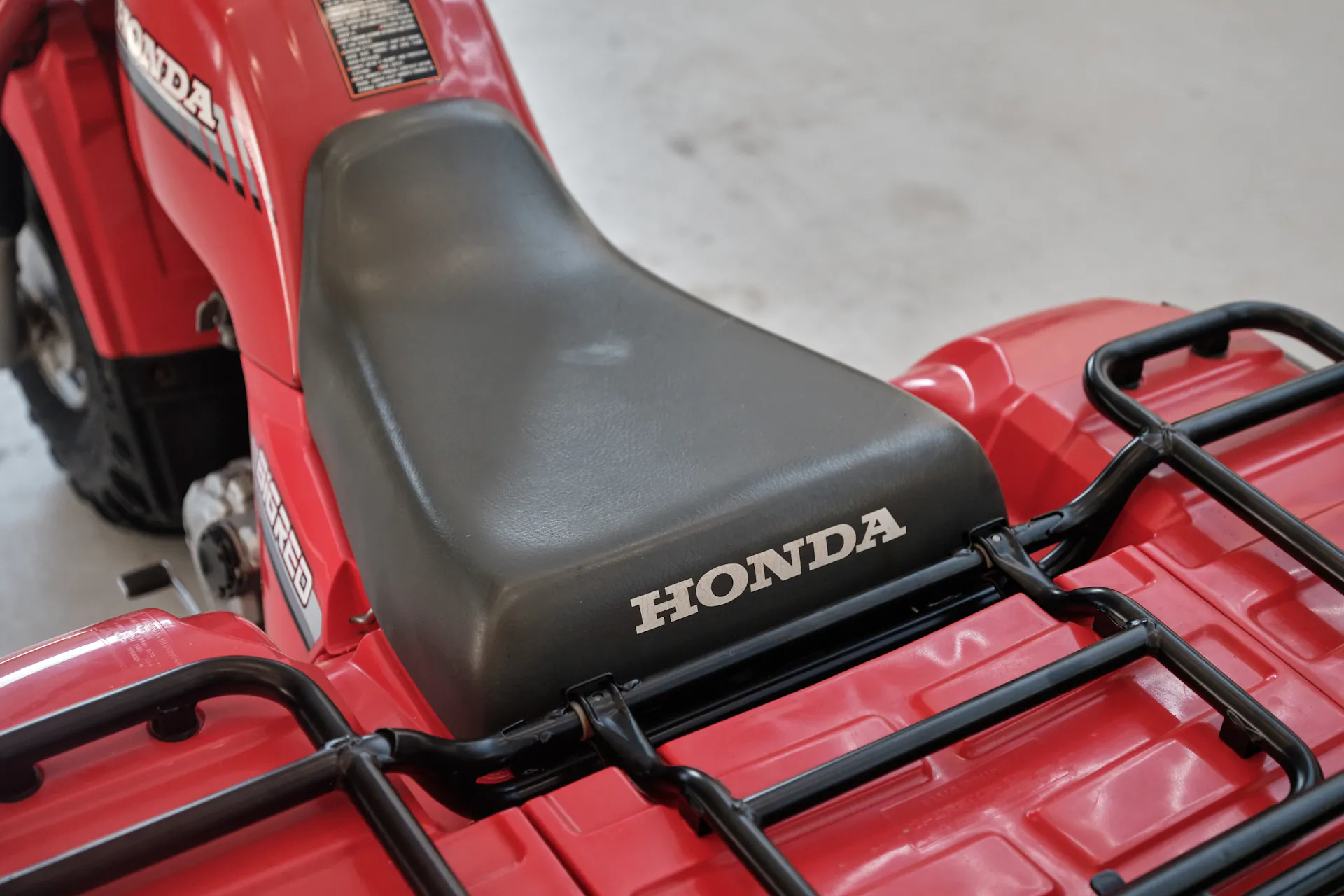 1986 Honda ATC 250ES Big Red seat from rear 2