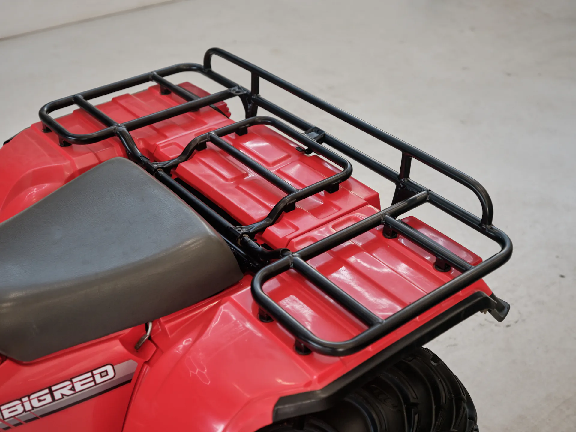 1986 Honda ATC 250ES Big Red cargo rack left side