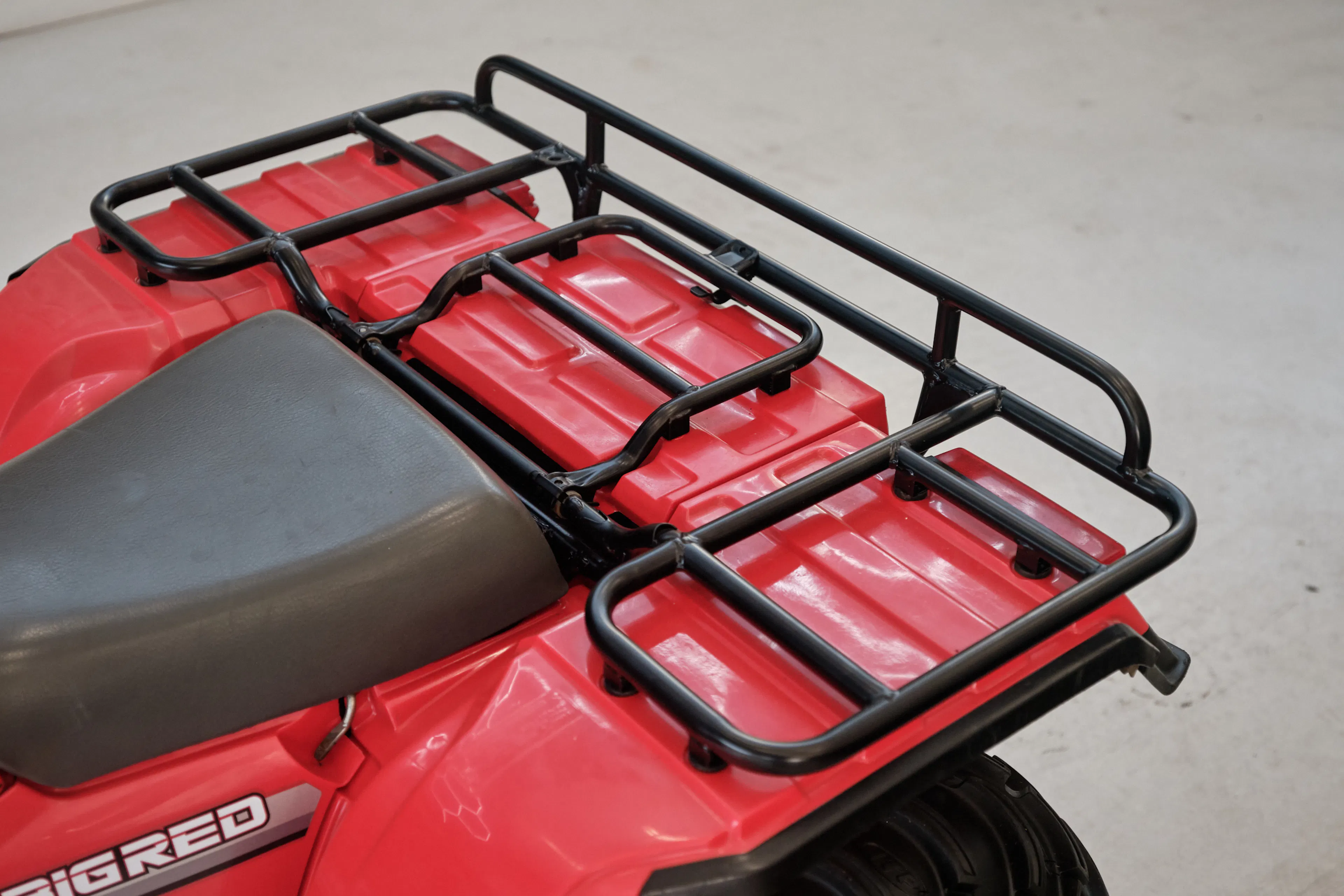 1986 Honda ATC 250ES Big Red cargo rack left side