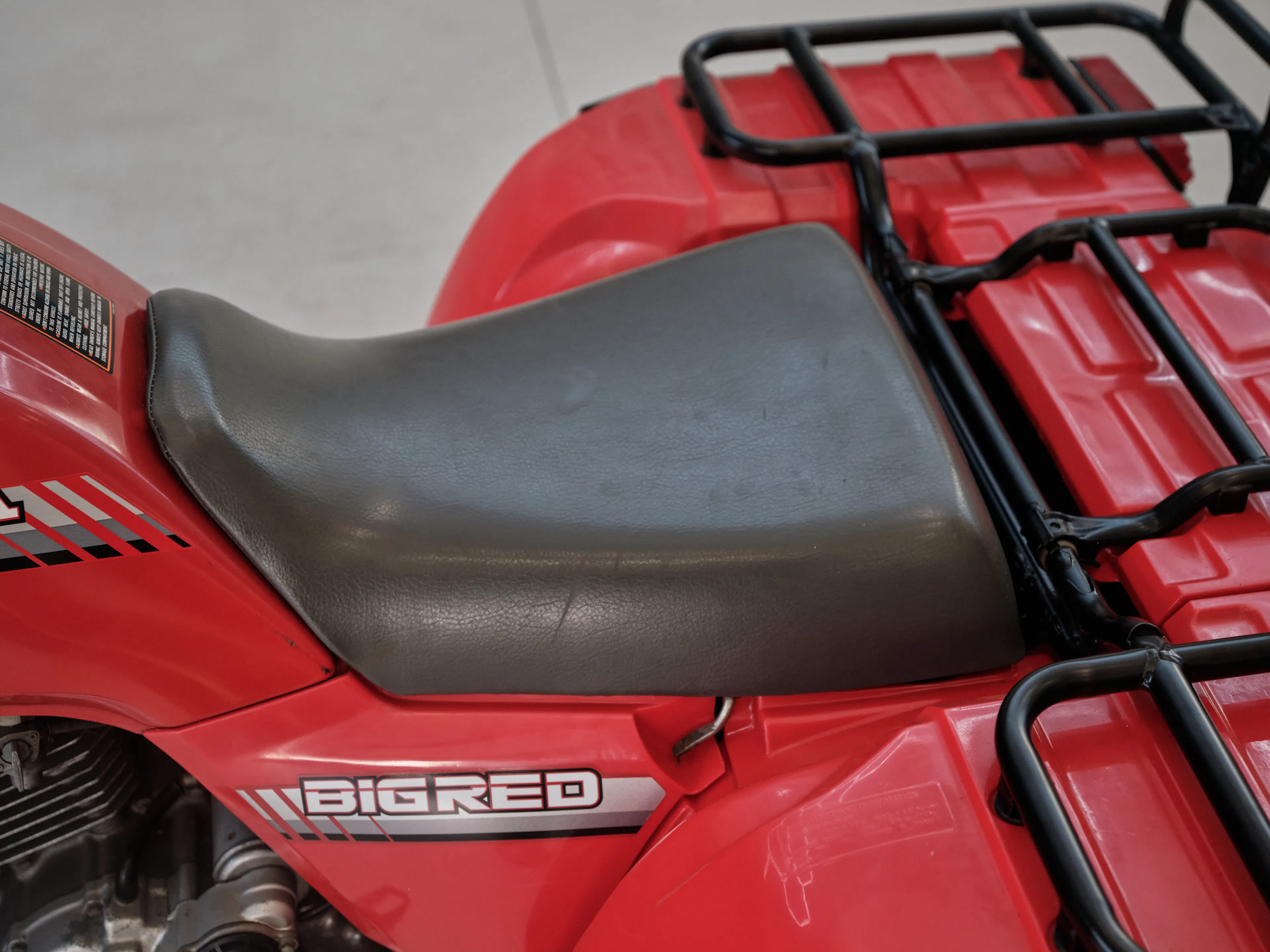 1986 Honda ATC 250ES Big Red seat left side
