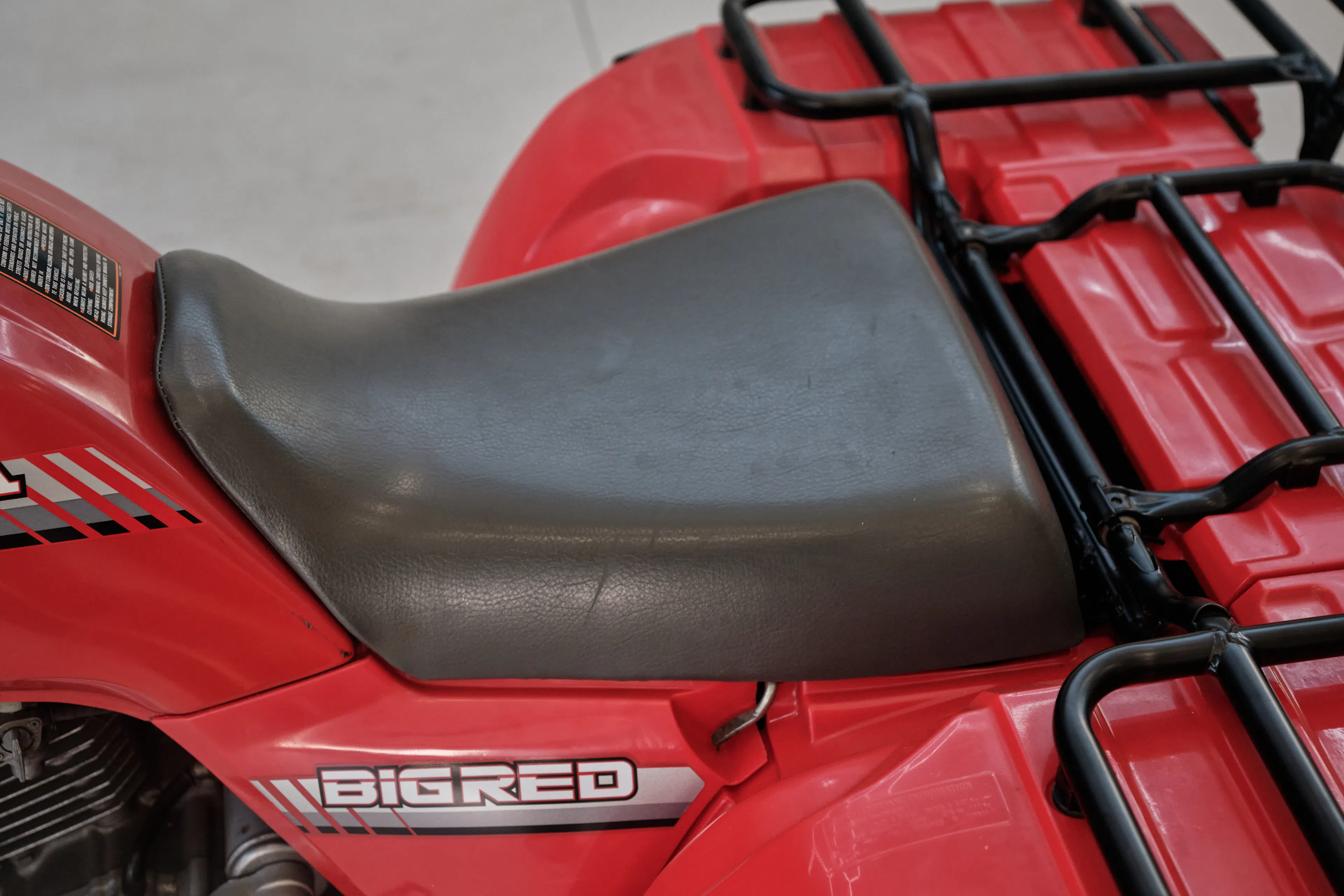 1986 Honda ATC 250ES Big Red seat left side