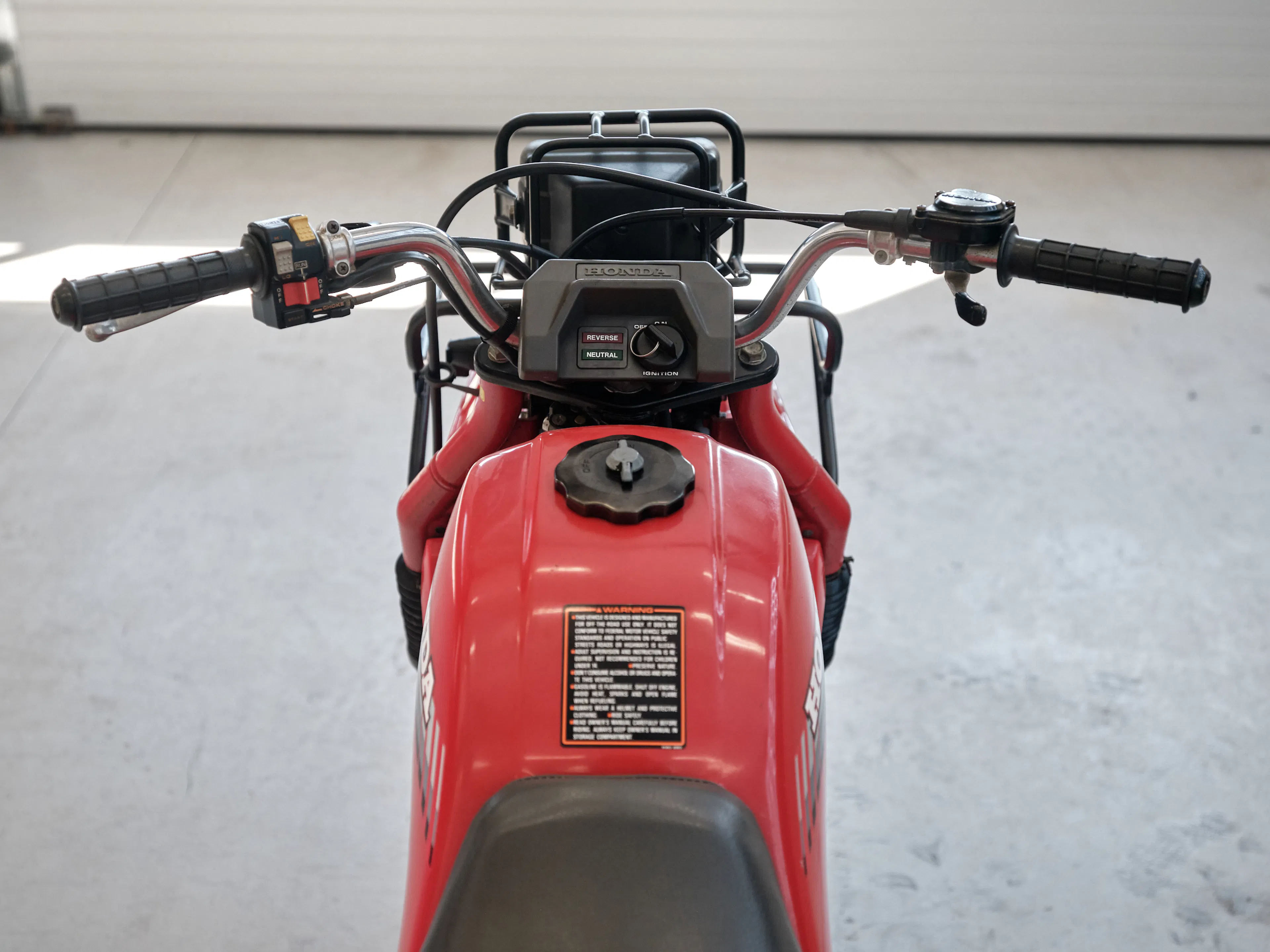 1986 Honda ATC 250ES Big Red tank decal/cap 