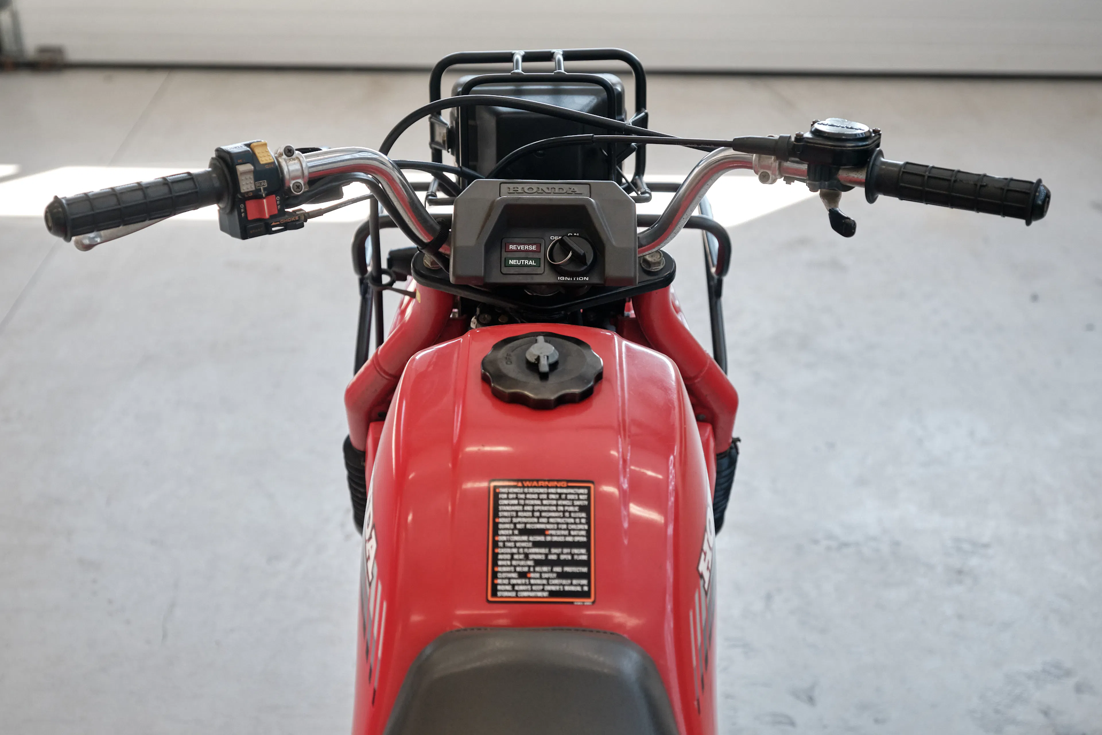 1986 Honda ATC 250ES Big Red tank decal/cap