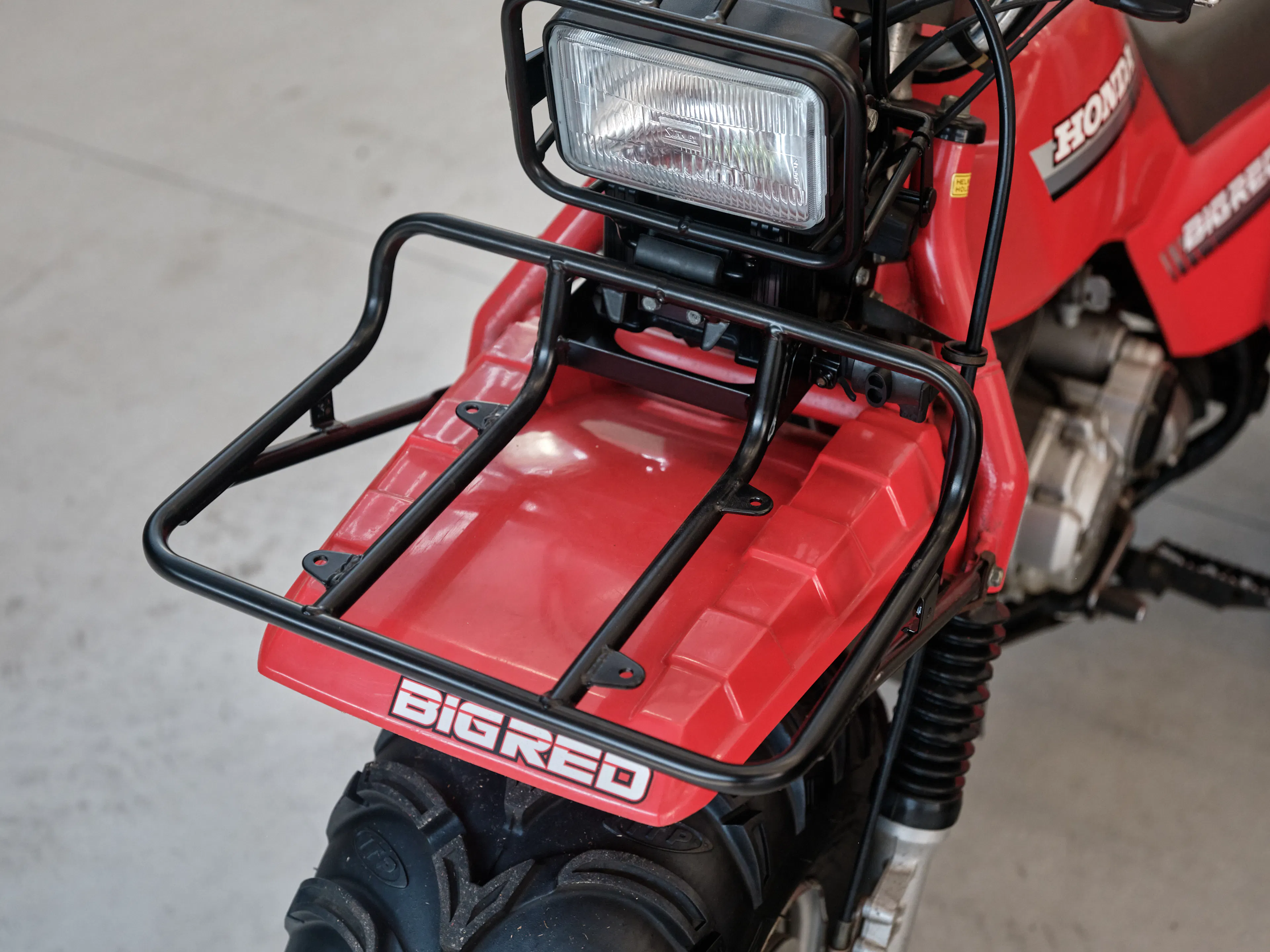 1986 Honda ATC 250ES Big Red front rack