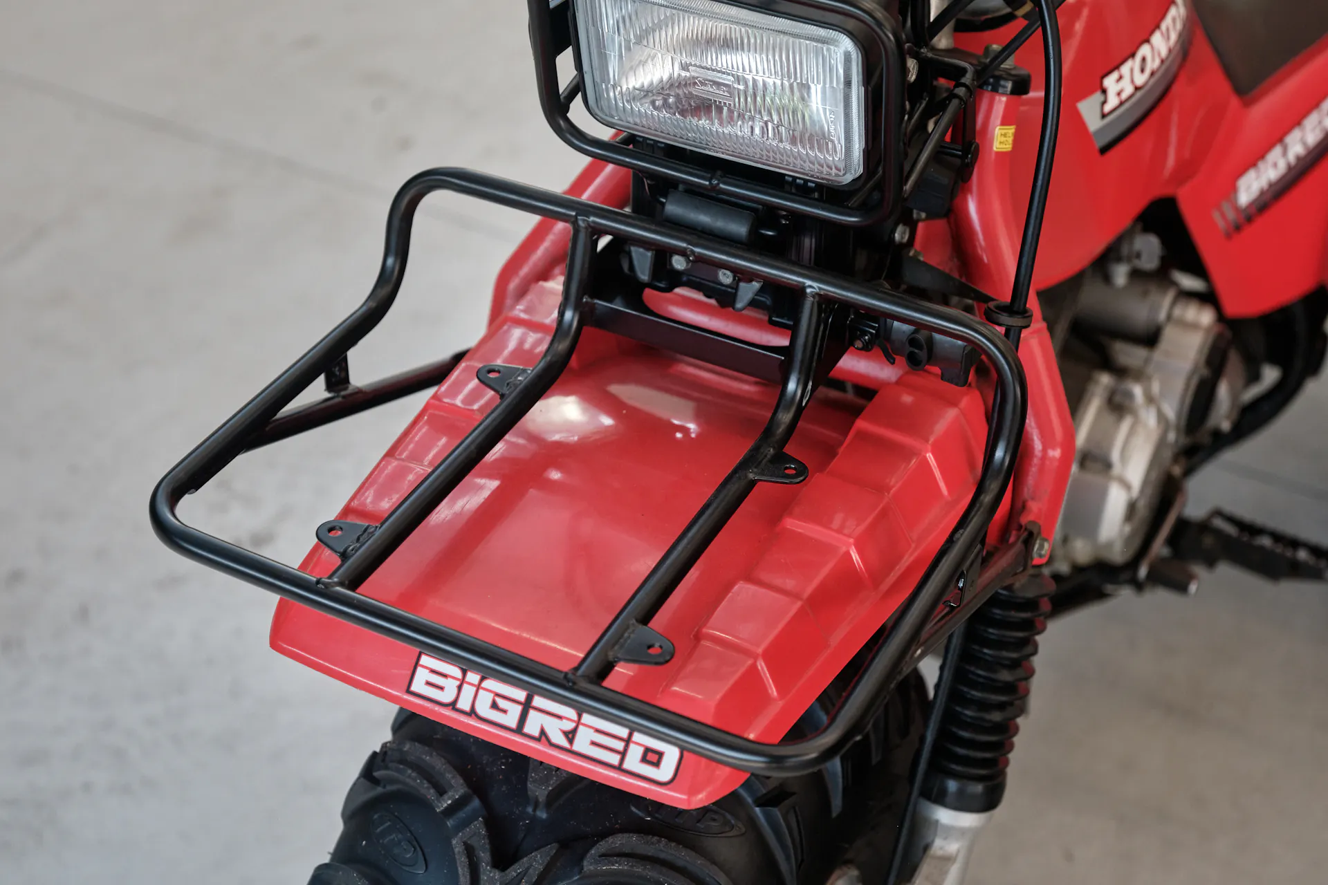 1986 Honda ATC 250ES Big Red front rack
